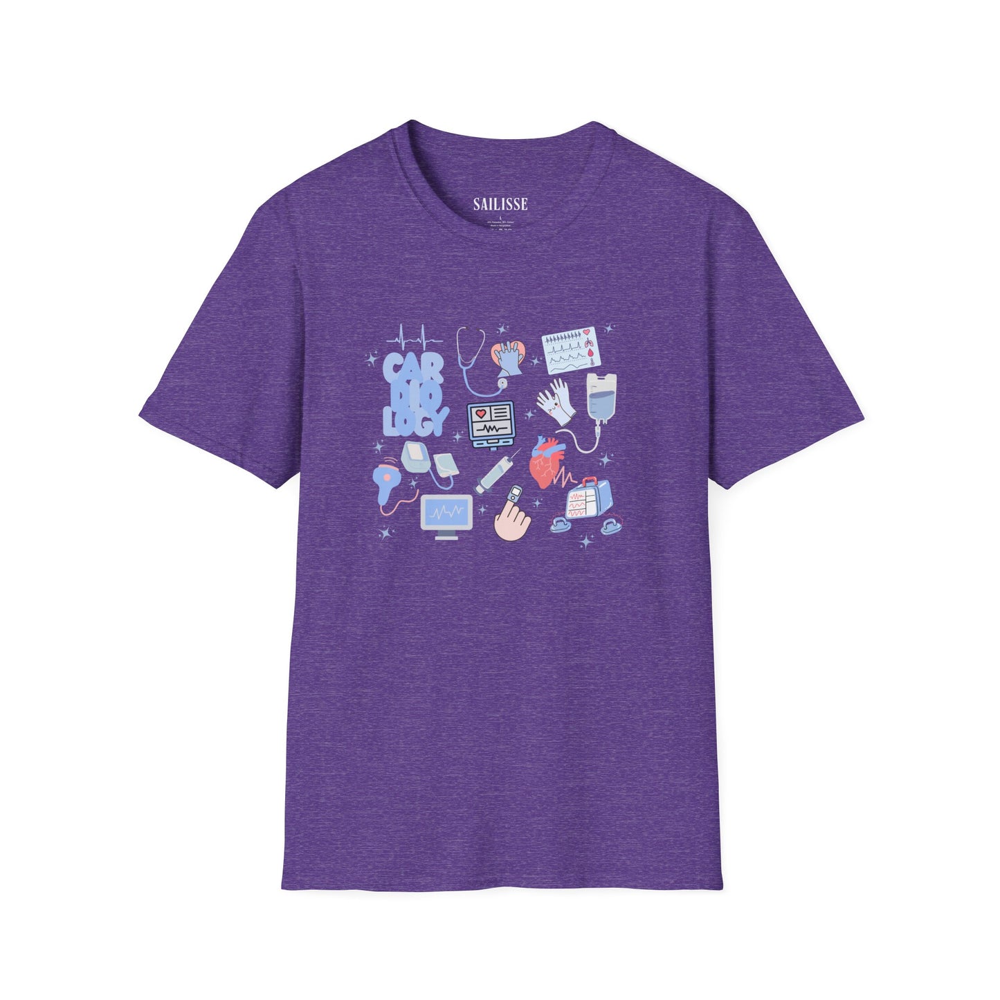 Cardiology Doodle Design Softstyle T-Shirt
