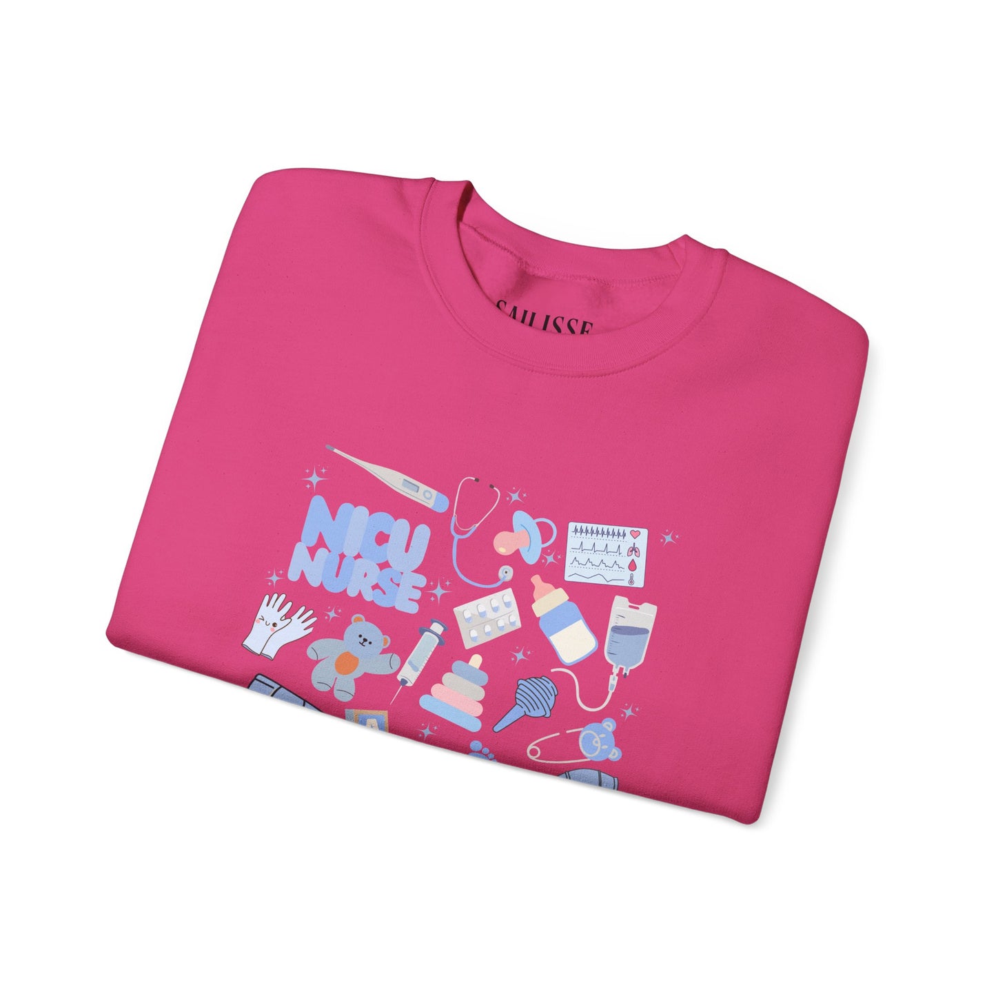 NICU Nurse Doodle Design Crewneck