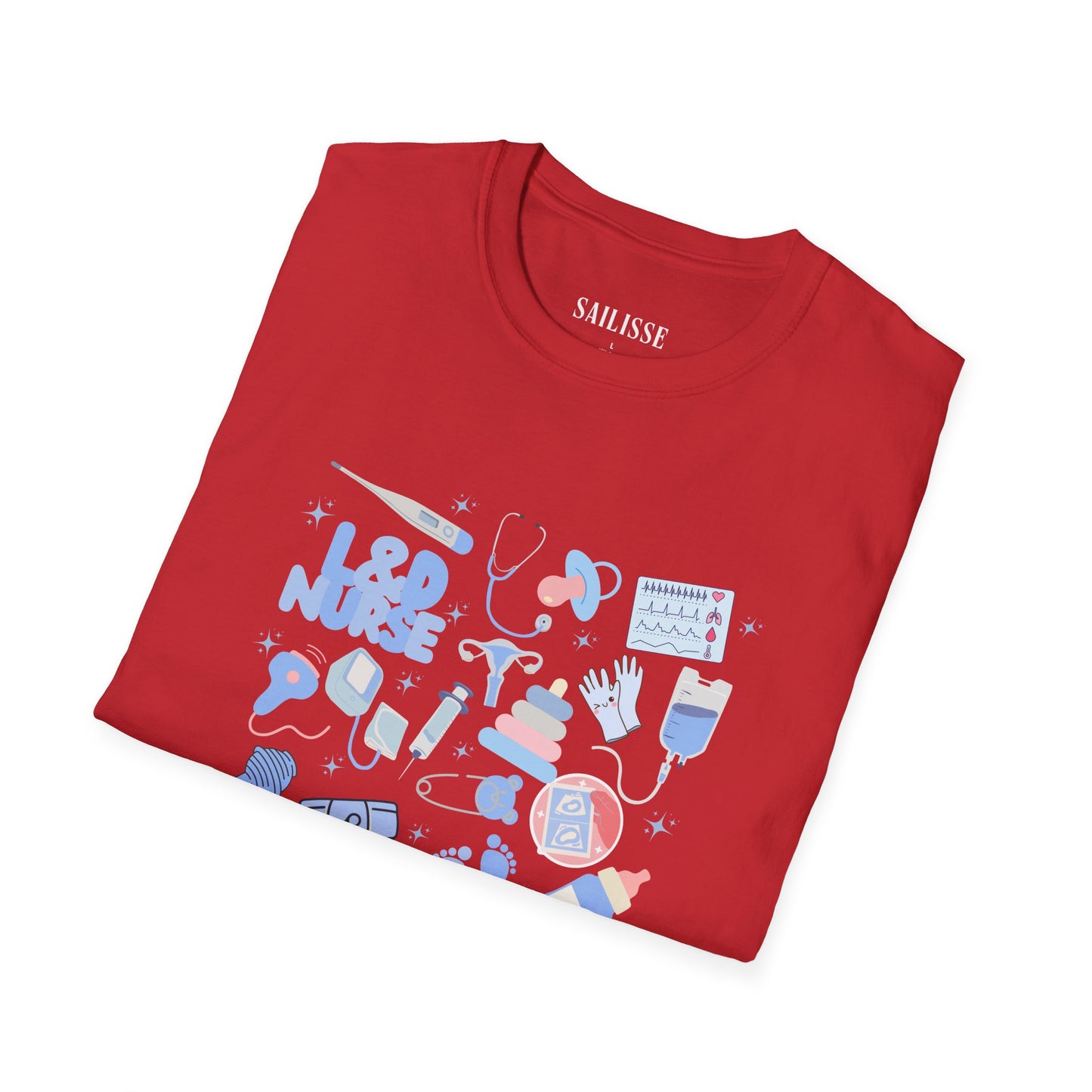 L&D Nurse Doodle Design Softstyle T-Shirt