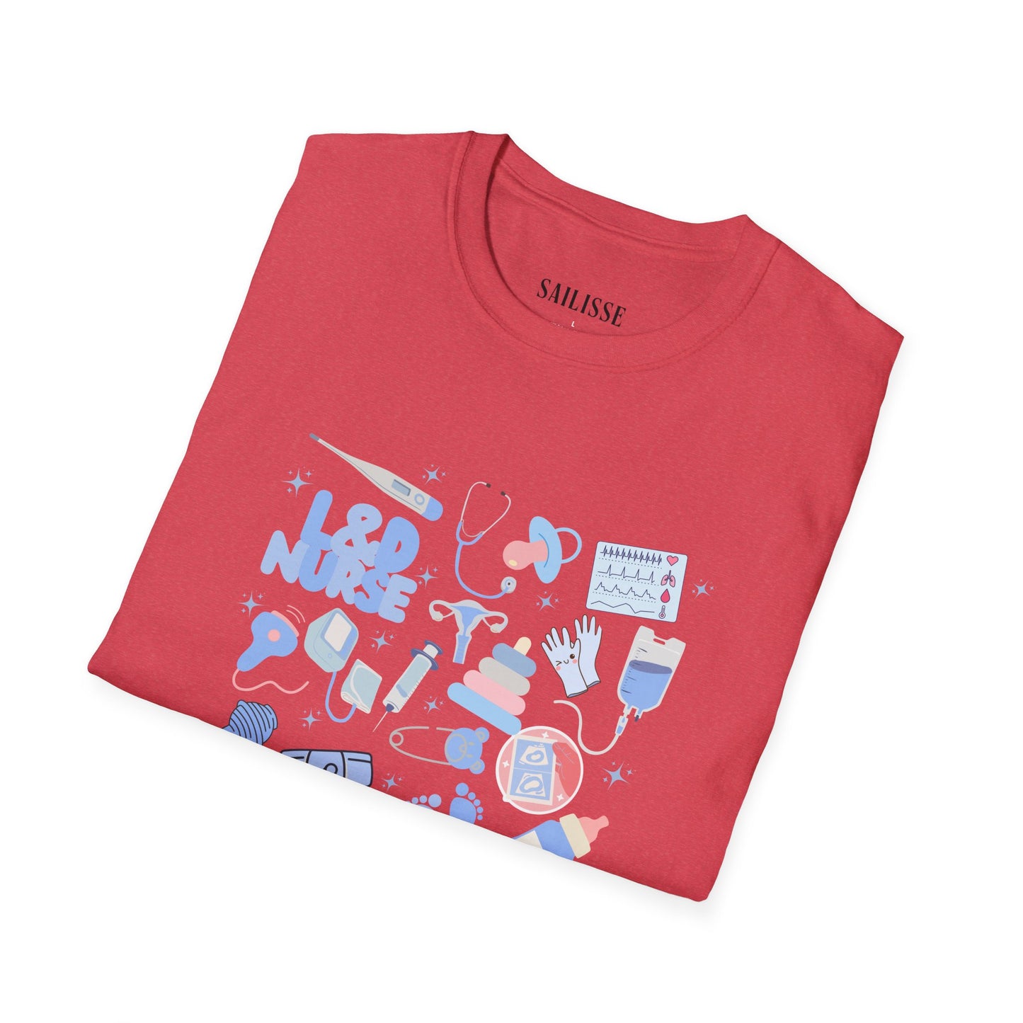 L&D Nurse Doodle Design Softstyle T-Shirt