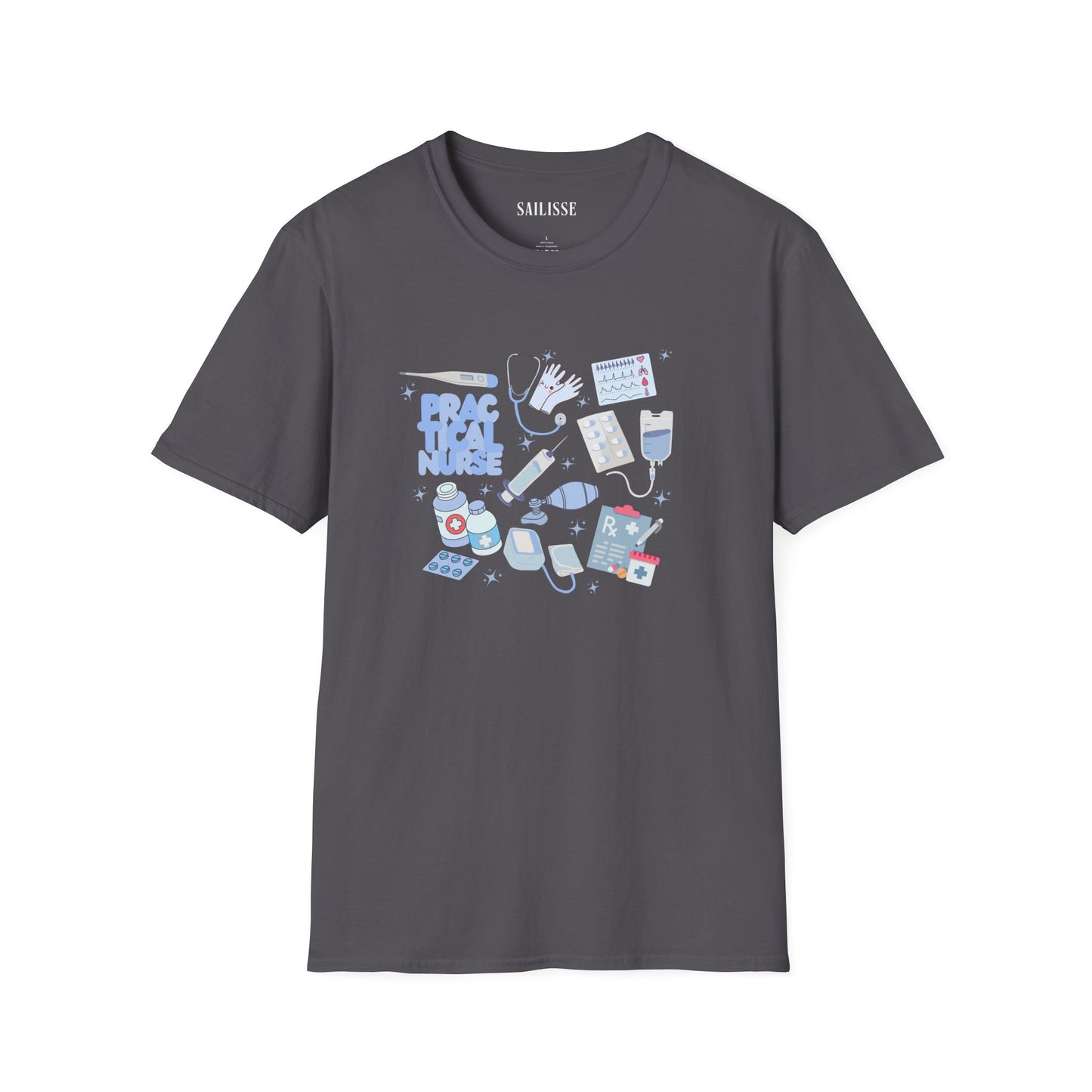 Practical Nurse Doodle Design Softstyle T-Shirt