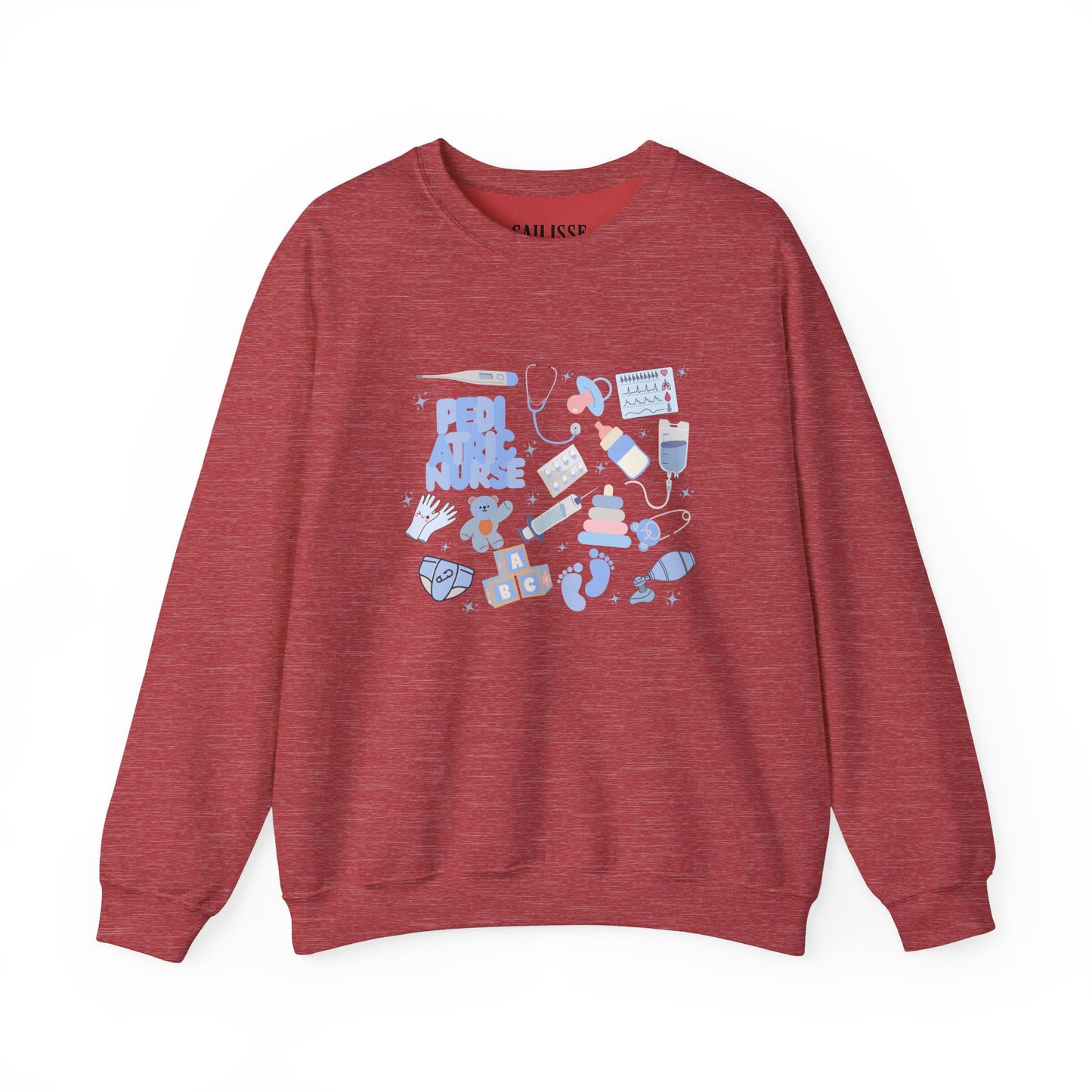 Pediatric Nurse Doodle Design Crewneck