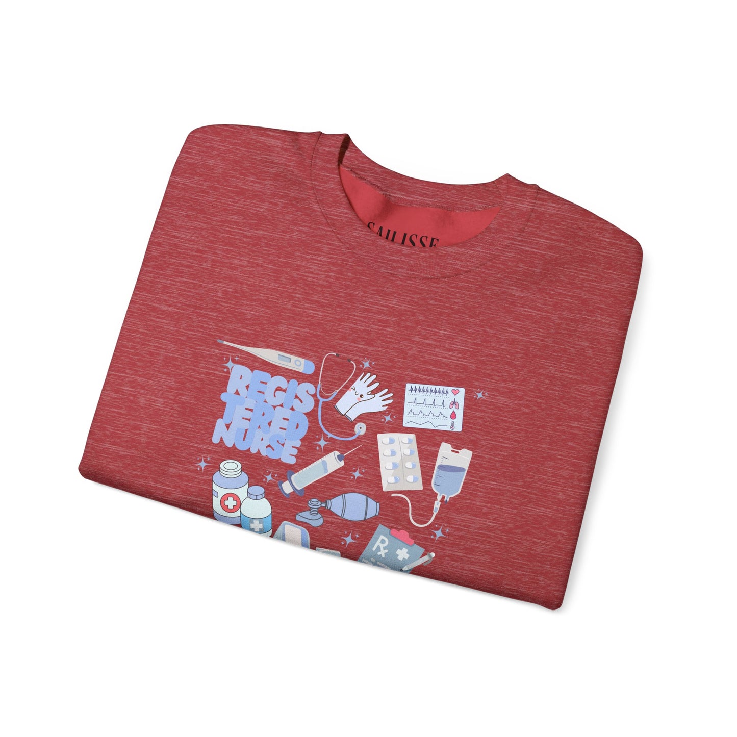 Registered Nurse Doodle Design Crewneck