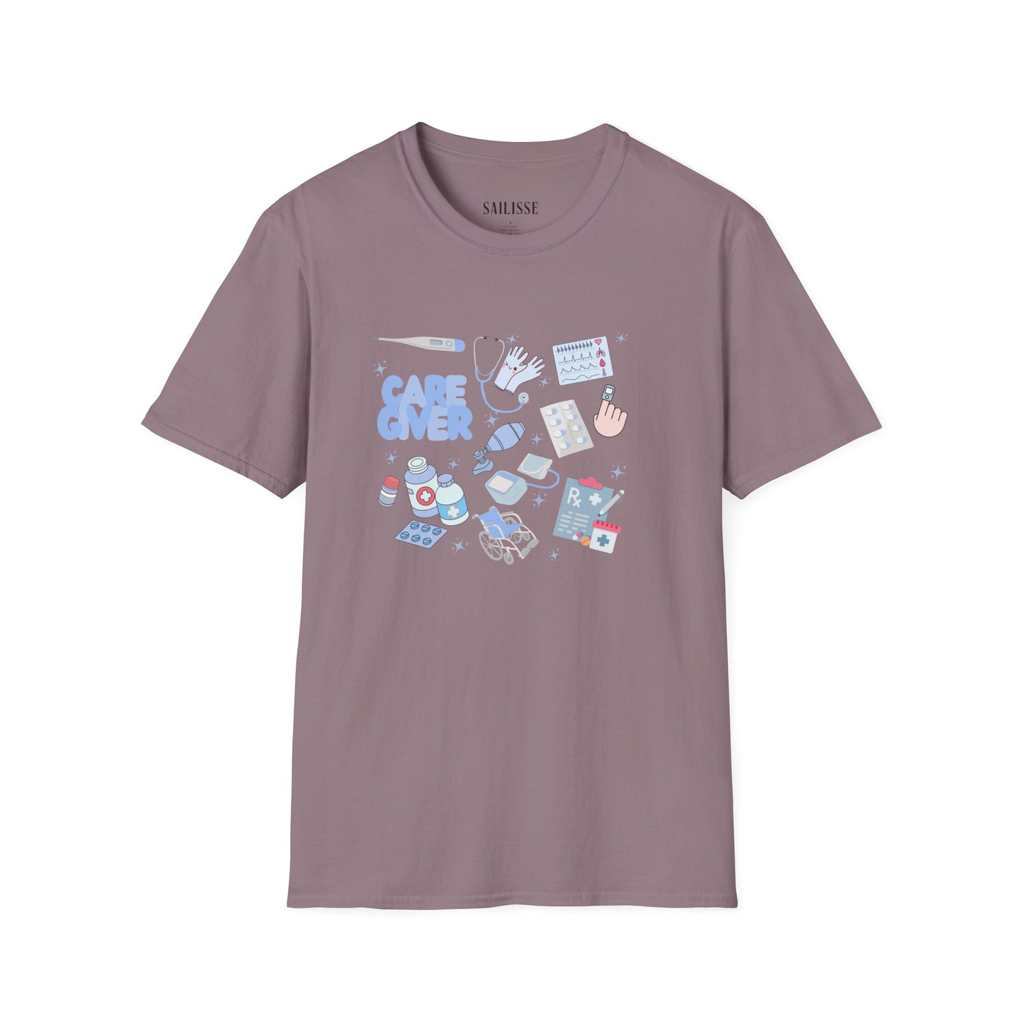 Caregiver Doodle Design Softstyle T-Shirt