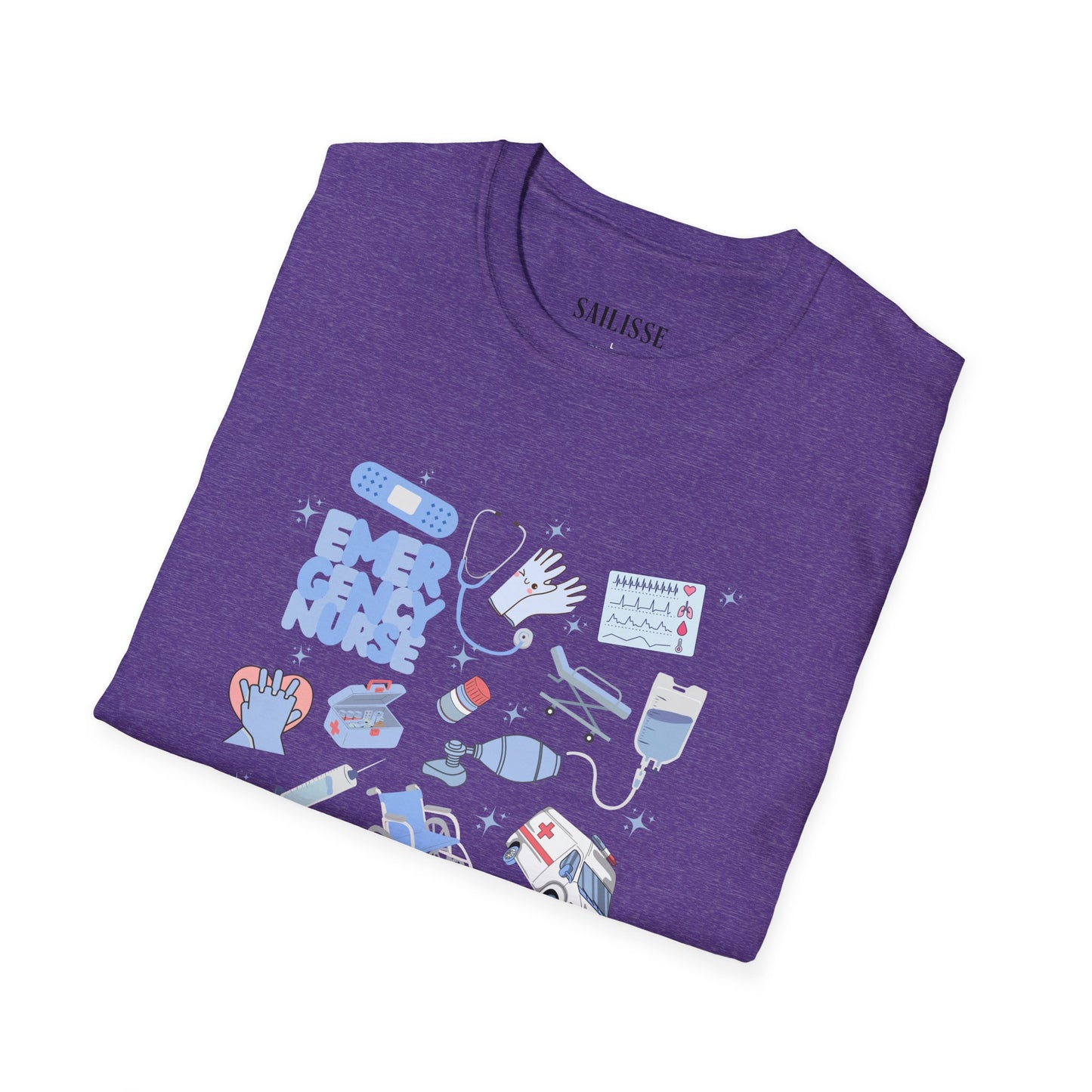 Emergency Nurse Doodle Design Softstyle T-Shirt