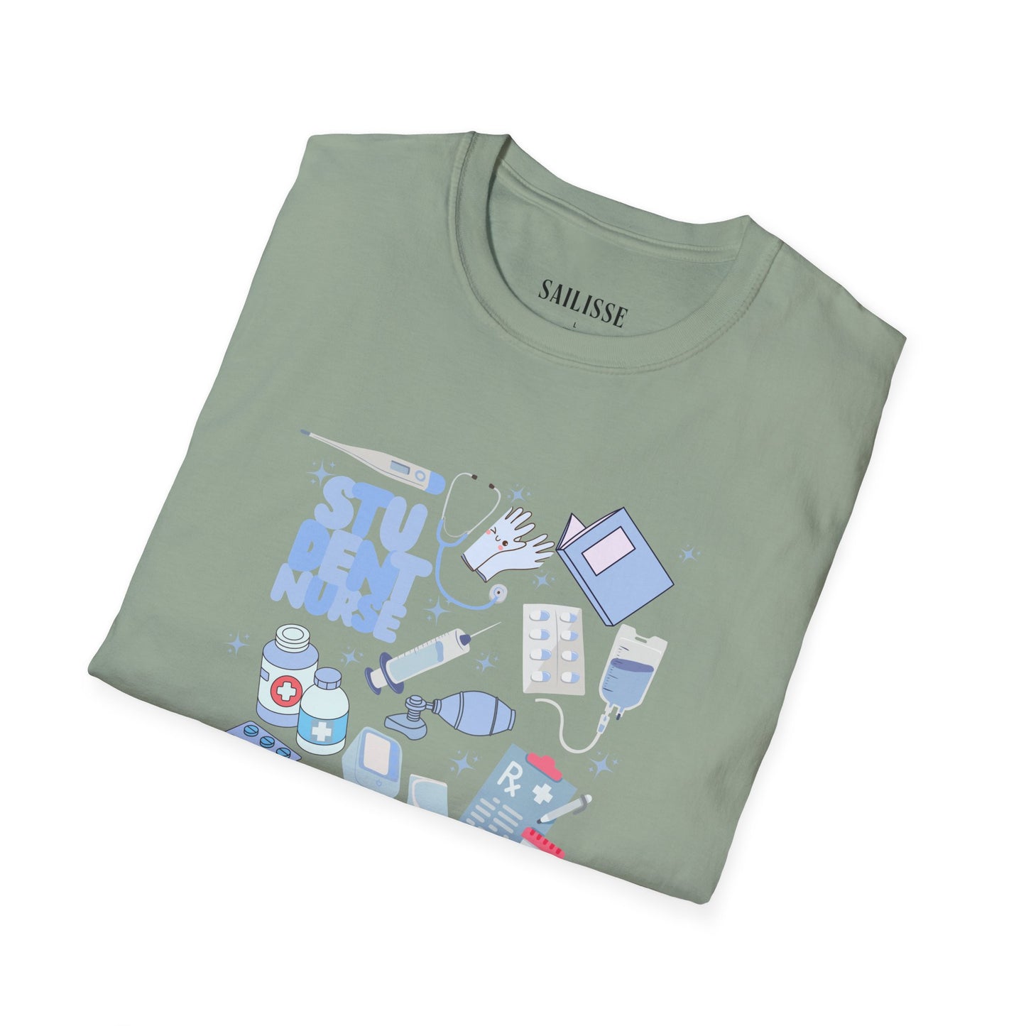Student Nurse Doodle Design Softstyle T-Shirt