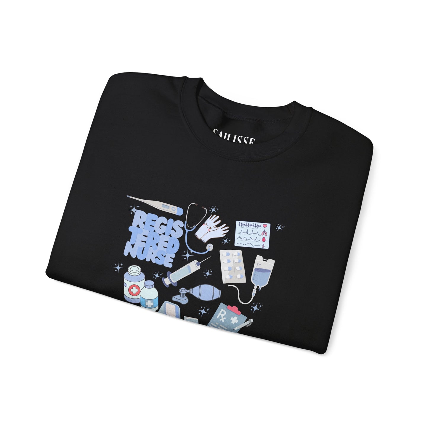 Registered Nurse Doodle Design Crewneck