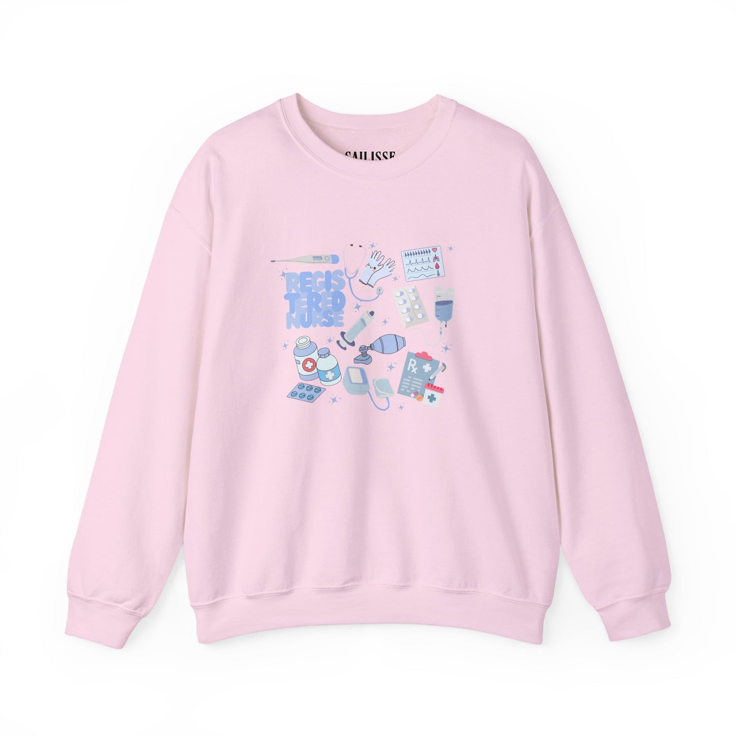 Registered Nurse Doodle Design Crewneck