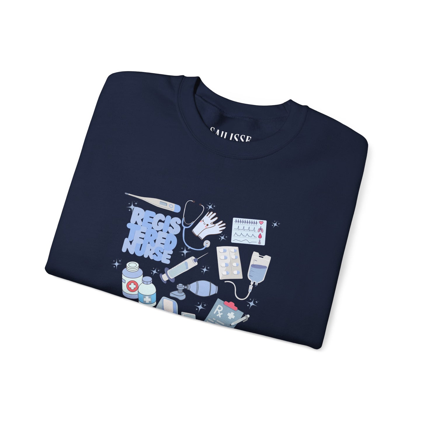 Registered Nurse Doodle Design Crewneck