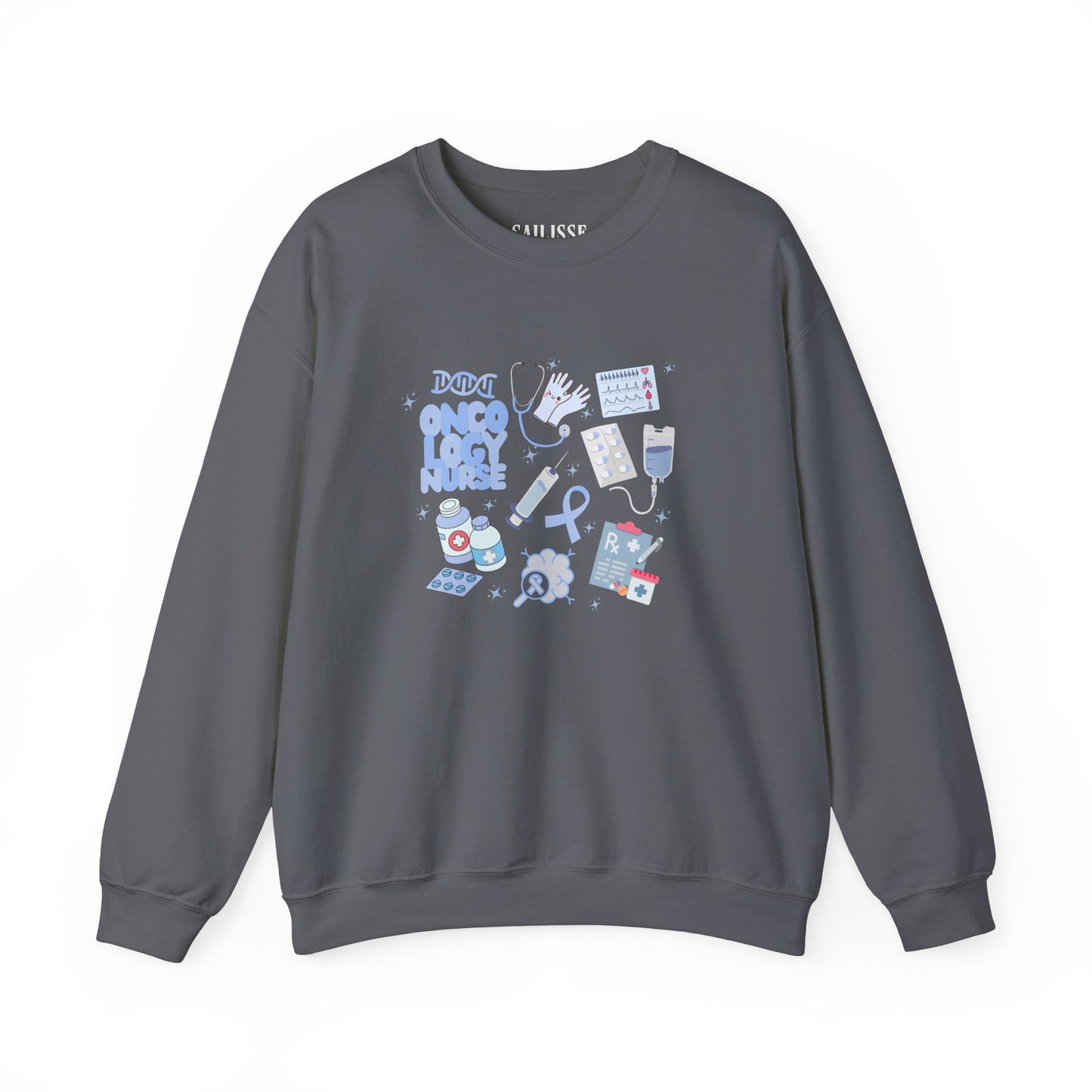 Oncology Nurse Doodle Design Crewneck