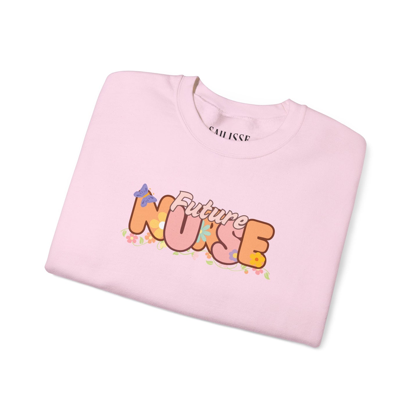 Future Nurse Floral Design Crewneck
