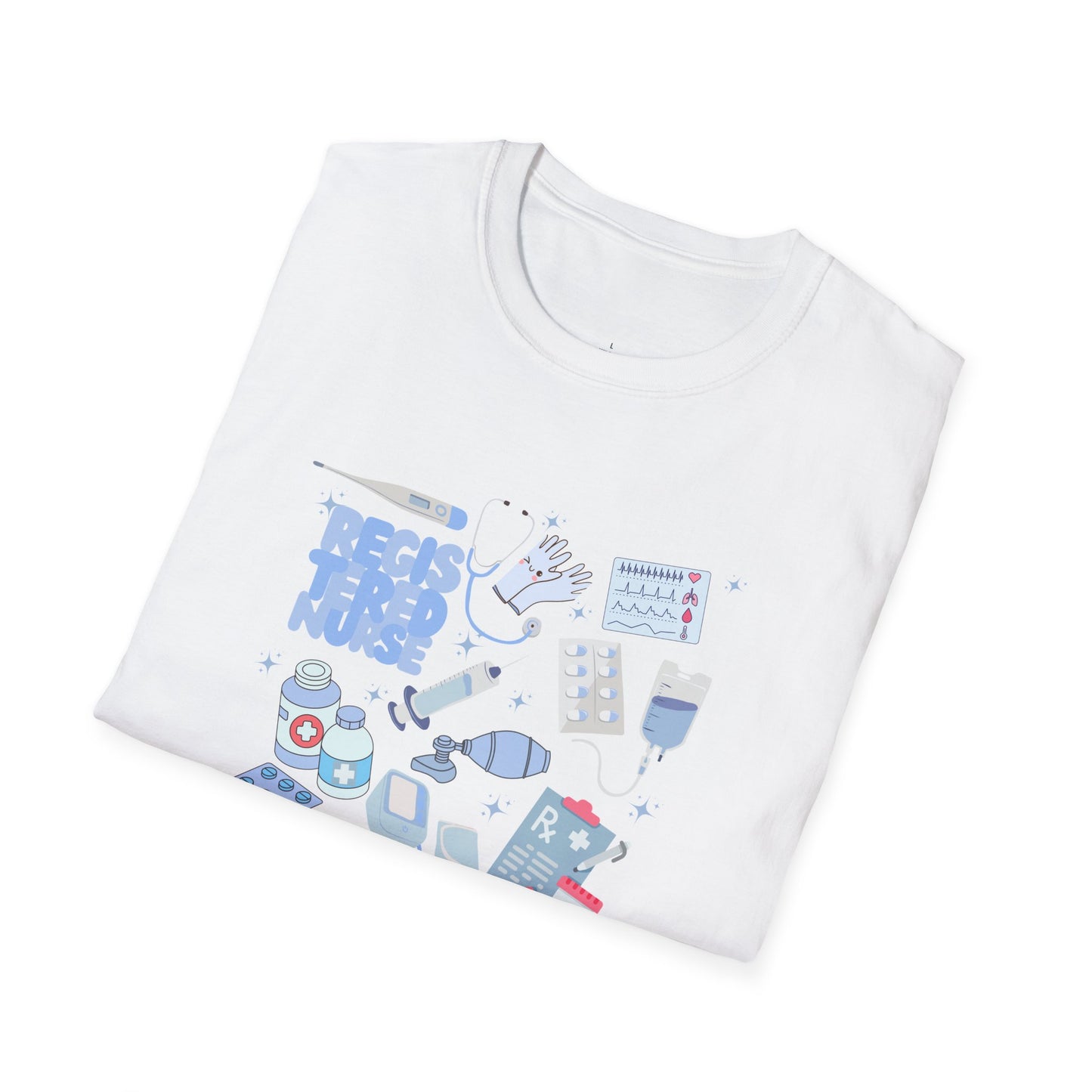 Registered Nurse Doodle Design Softstyle T-Shirt