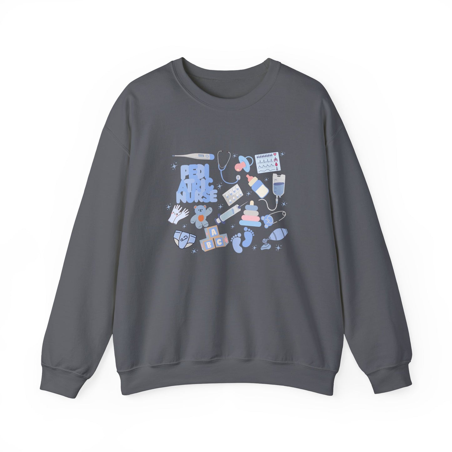 Pediatric Nurse Doodle Design Crewneck