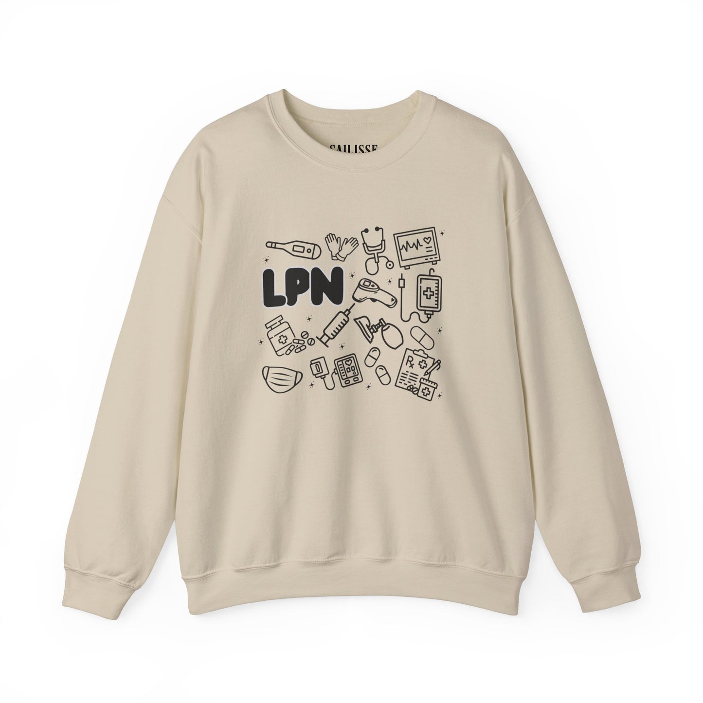 LPN Black Outline Crewneck