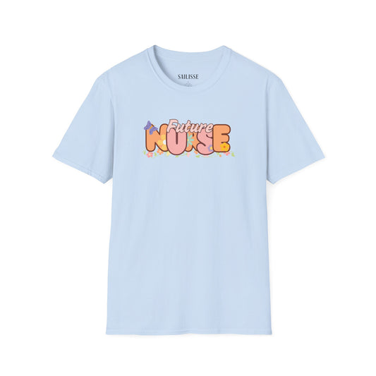 Future Nurse Floral Design Softstyle T-Shirt