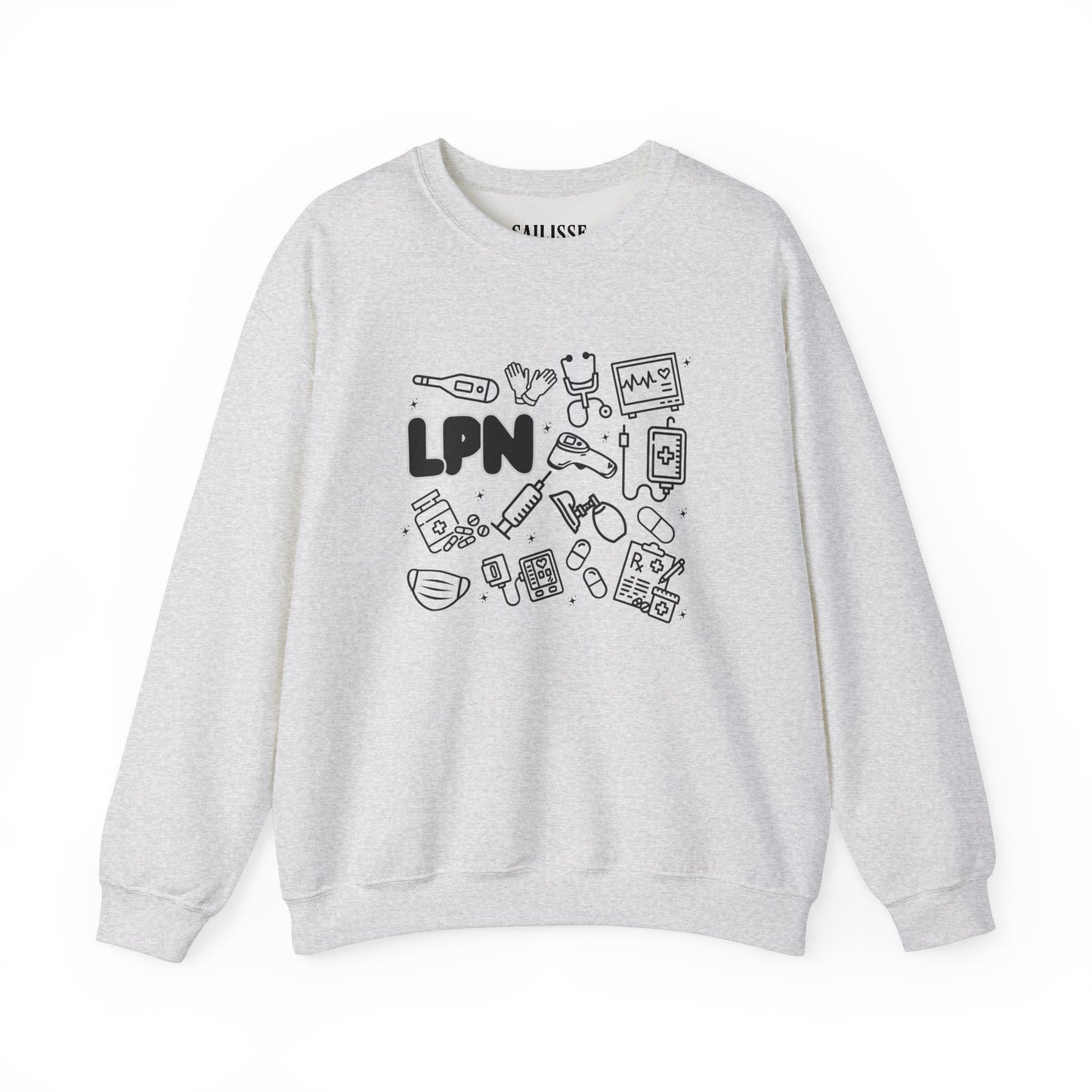 LPN Black Outline Crewneck