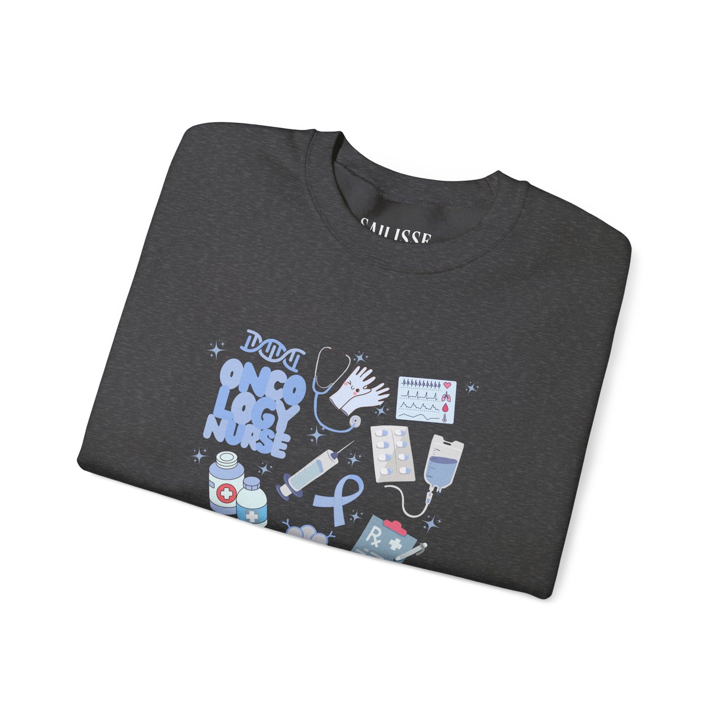 Oncology Nurse Doodle Design Crewneck