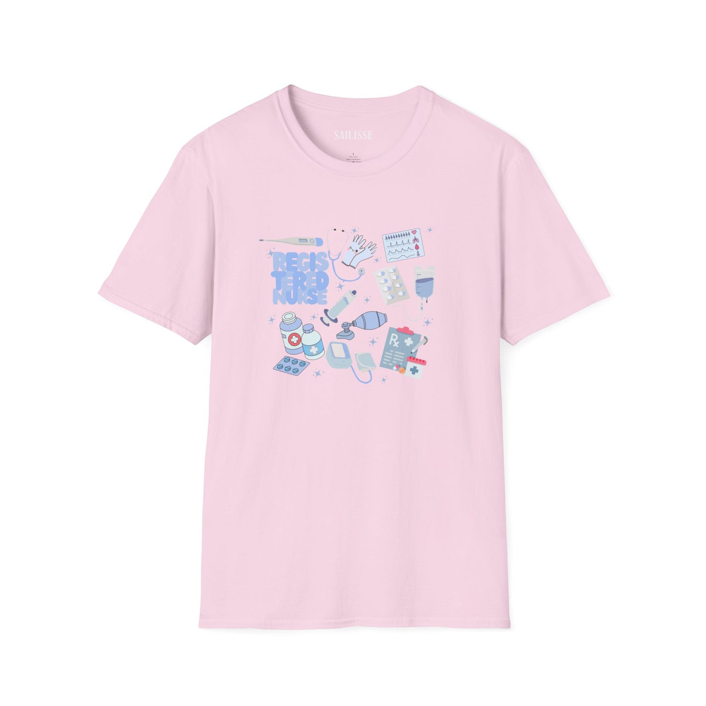 Registered Nurse Doodle Design Softstyle T-Shirt