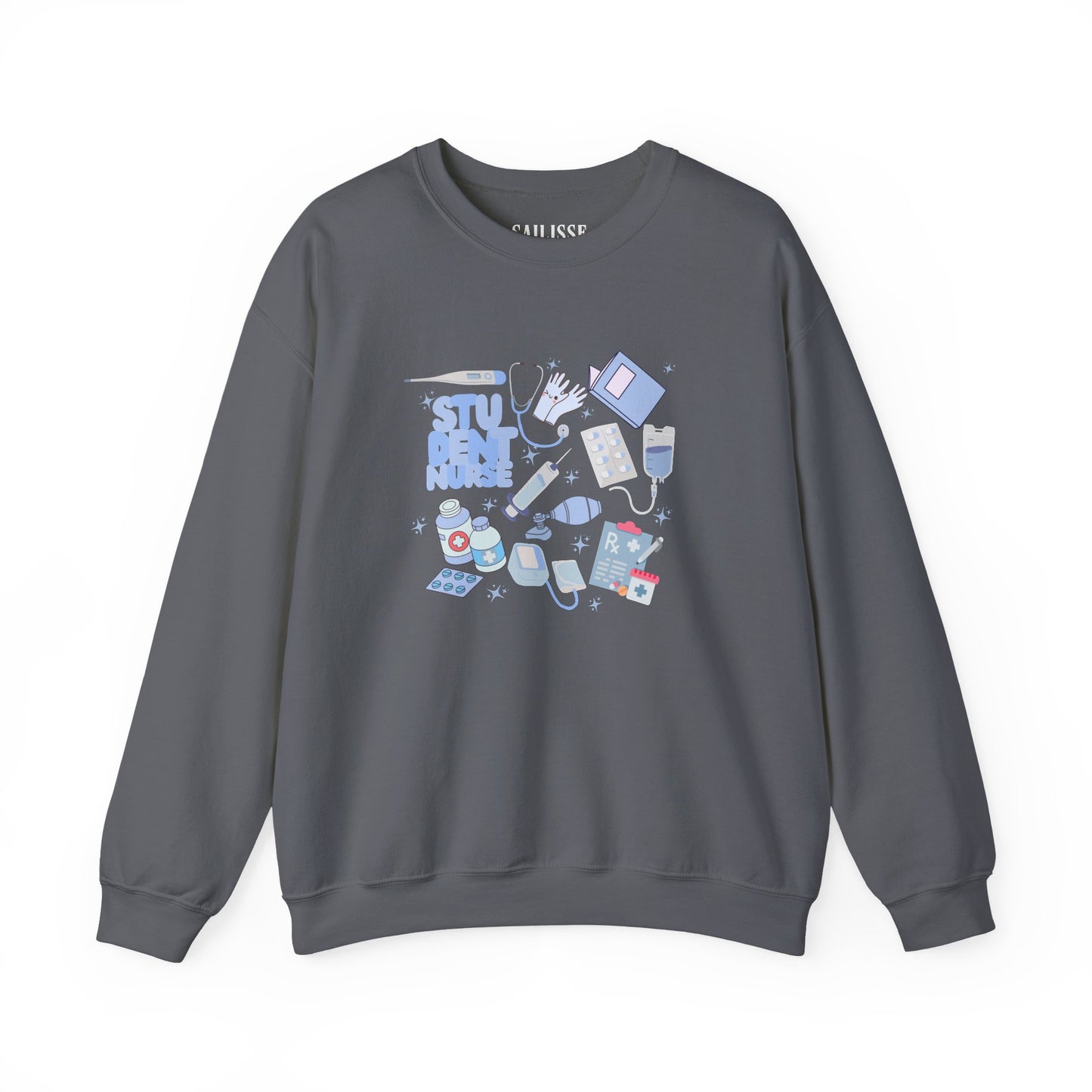 Student Nurse Doodle Design Crewneck