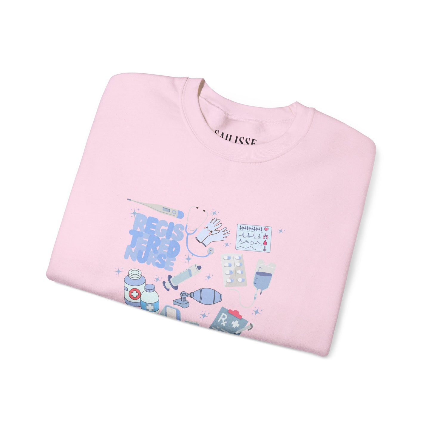 Registered Nurse Doodle Design Crewneck
