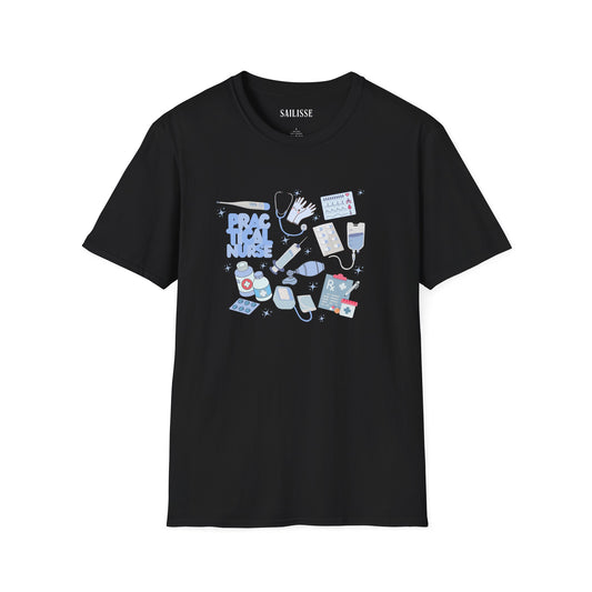 Practical Nurse Doodle Design Softstyle T-Shirt