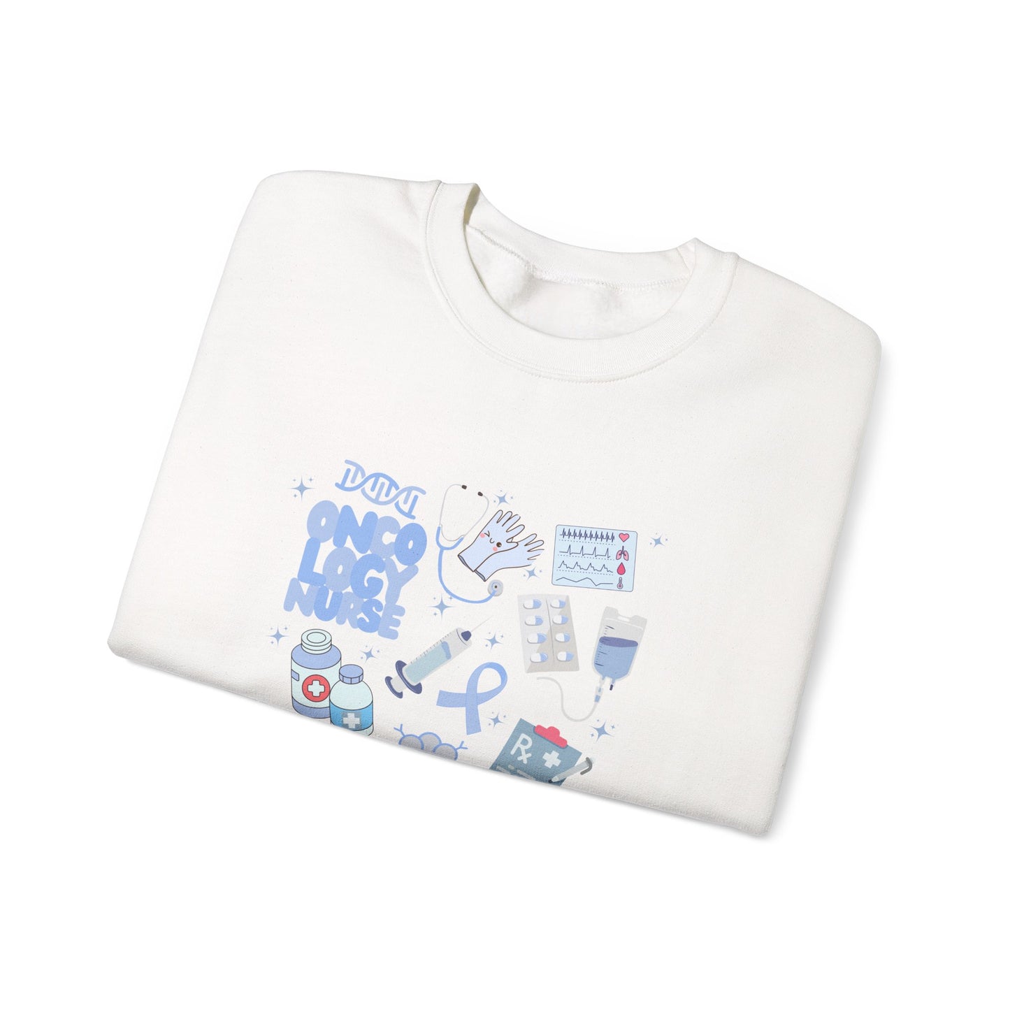 Oncology Nurse Doodle Design Crewneck
