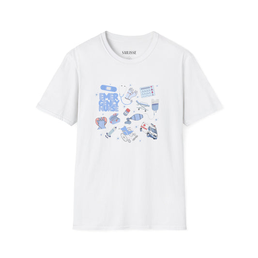 Emergency Nurse Doodle Design Softstyle T-Shirt