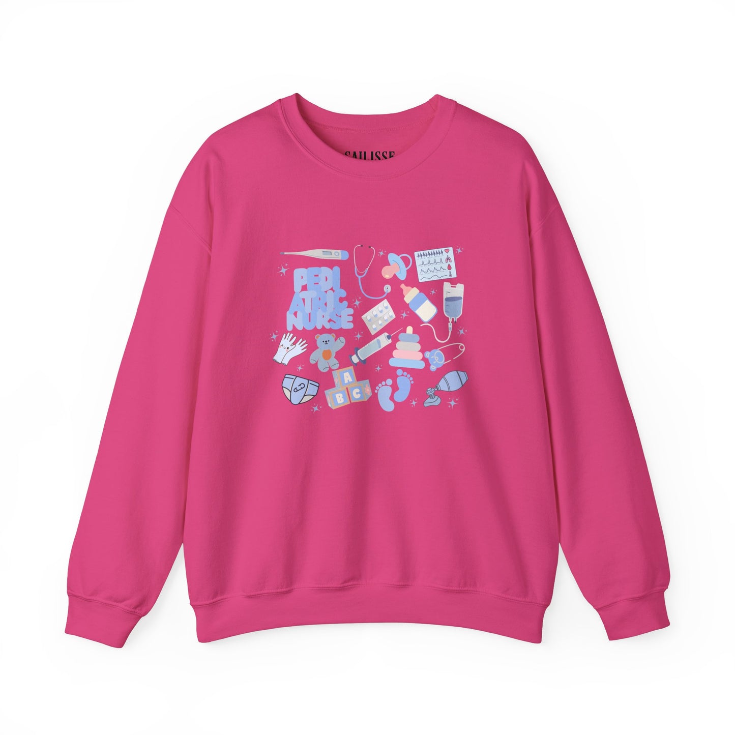 Pediatric Nurse Doodle Design Crewneck