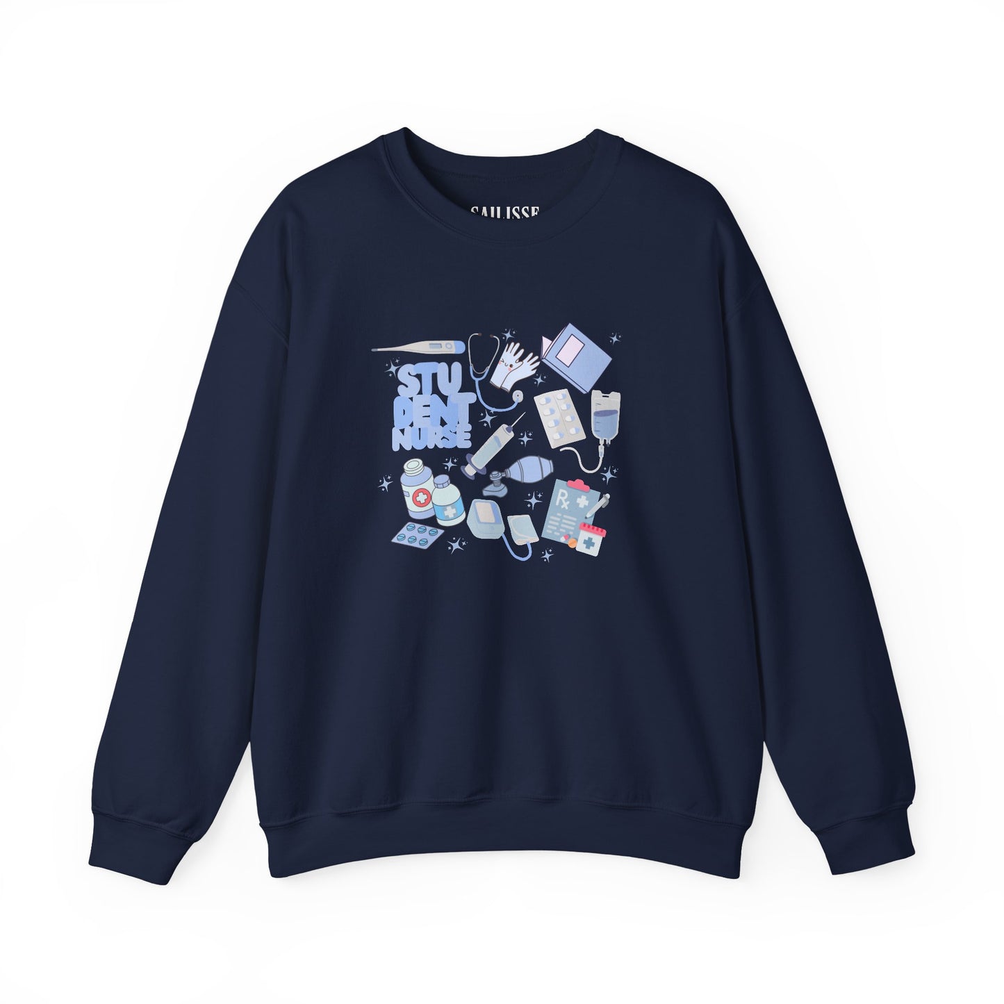 Student Nurse Doodle Design Crewneck