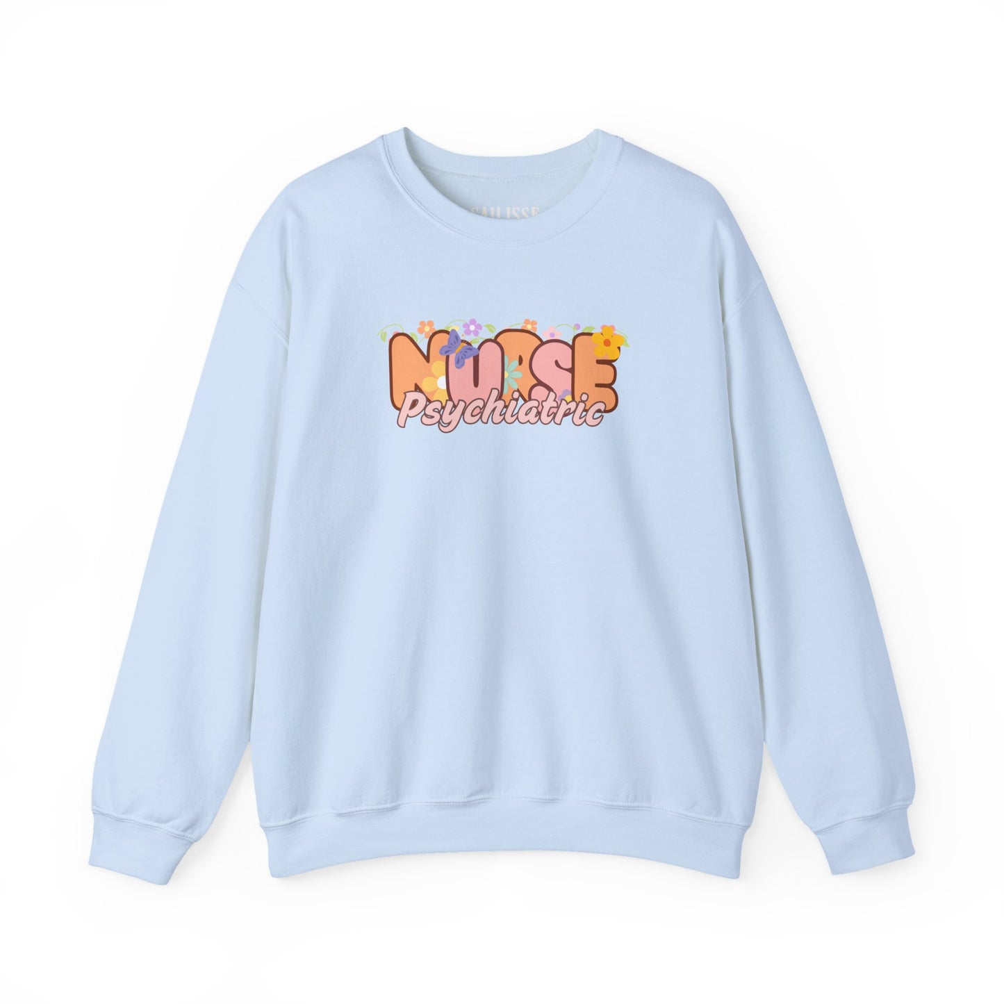 Psychiatric Nurse Floral Design Crewneck