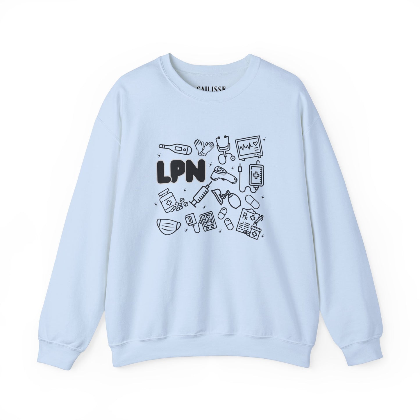 LPN Black Outline Crewneck