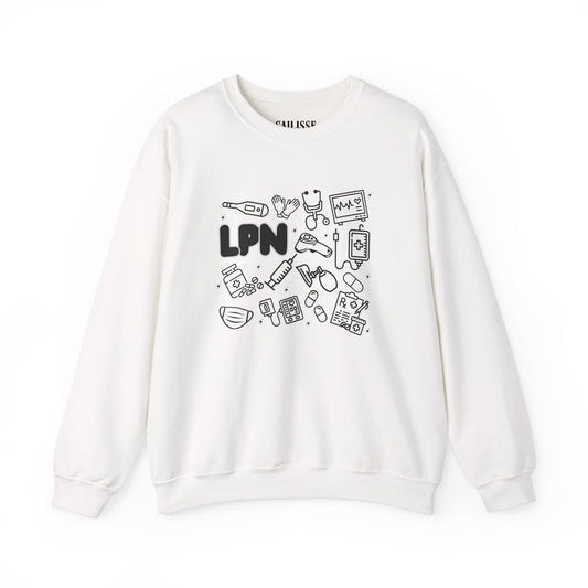 LPN Black Outline Crewneck