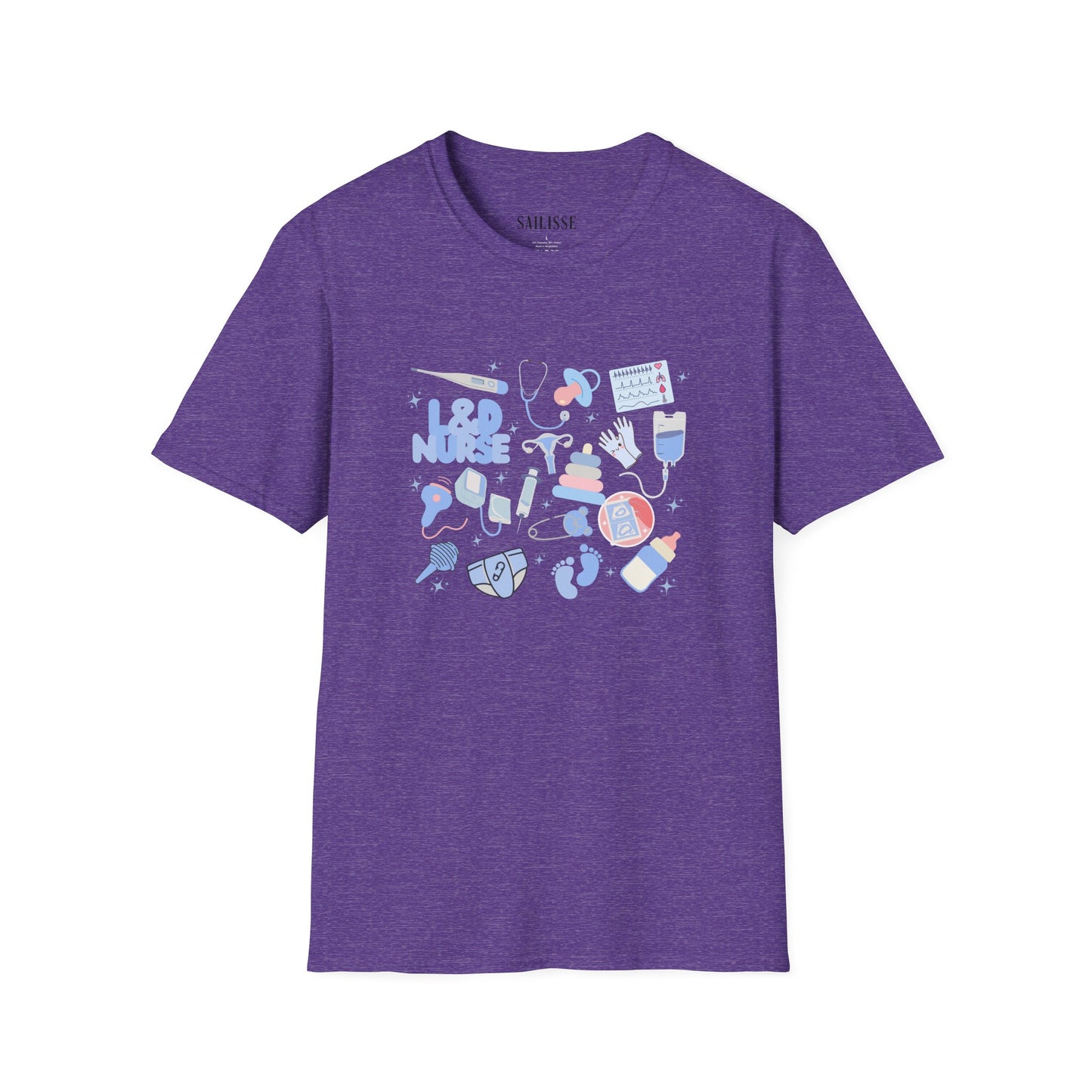 L&D Nurse Doodle Design Softstyle T-Shirt