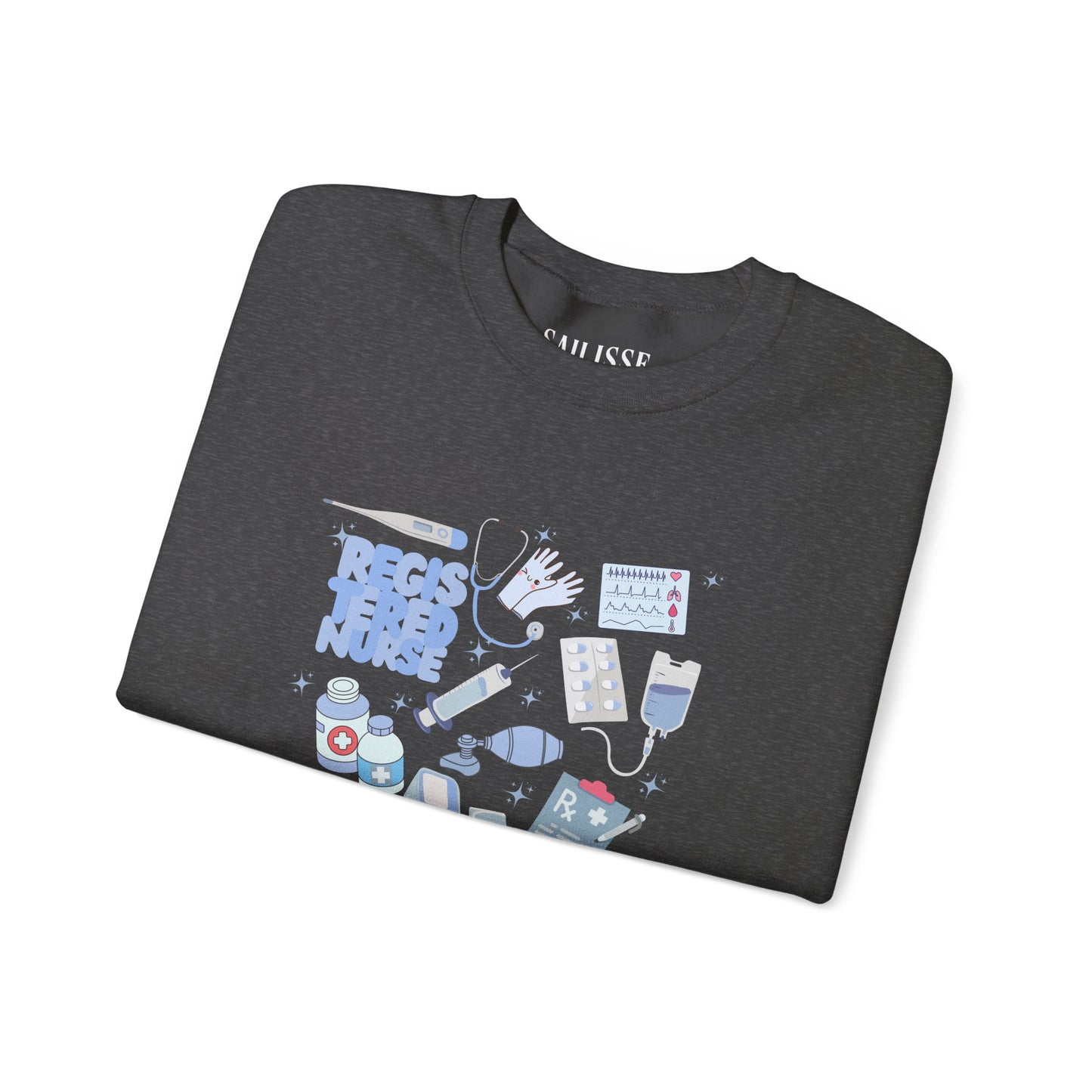 Registered Nurse Doodle Design Crewneck