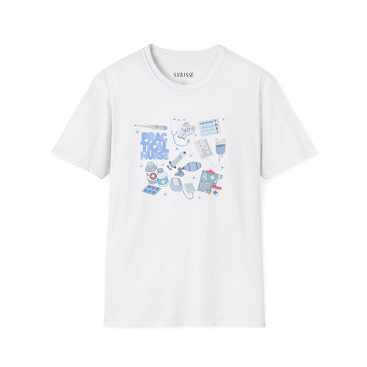 Practical Nurse Doodle Design Softstyle T-Shirt