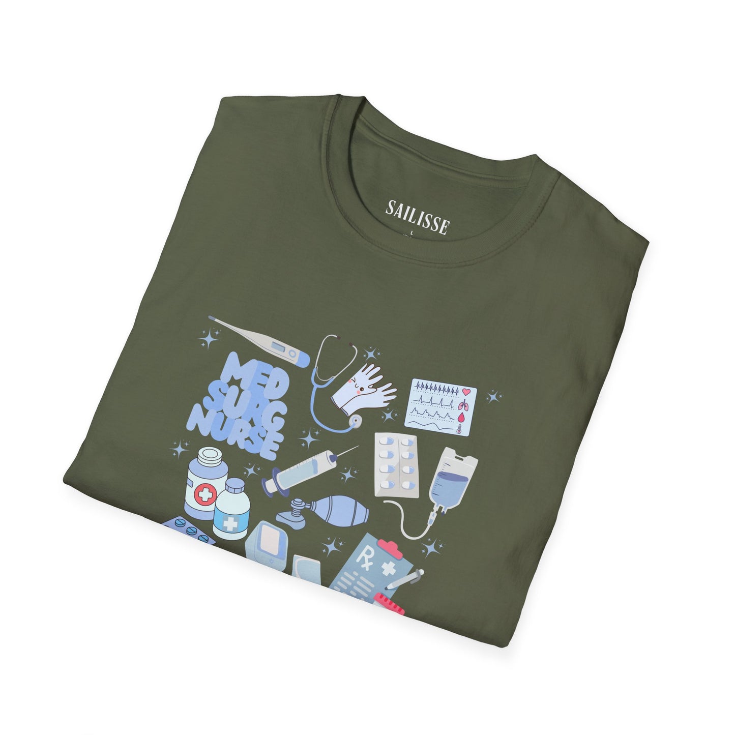 Med Surg Doodle Design Softstyle T-Shirt
