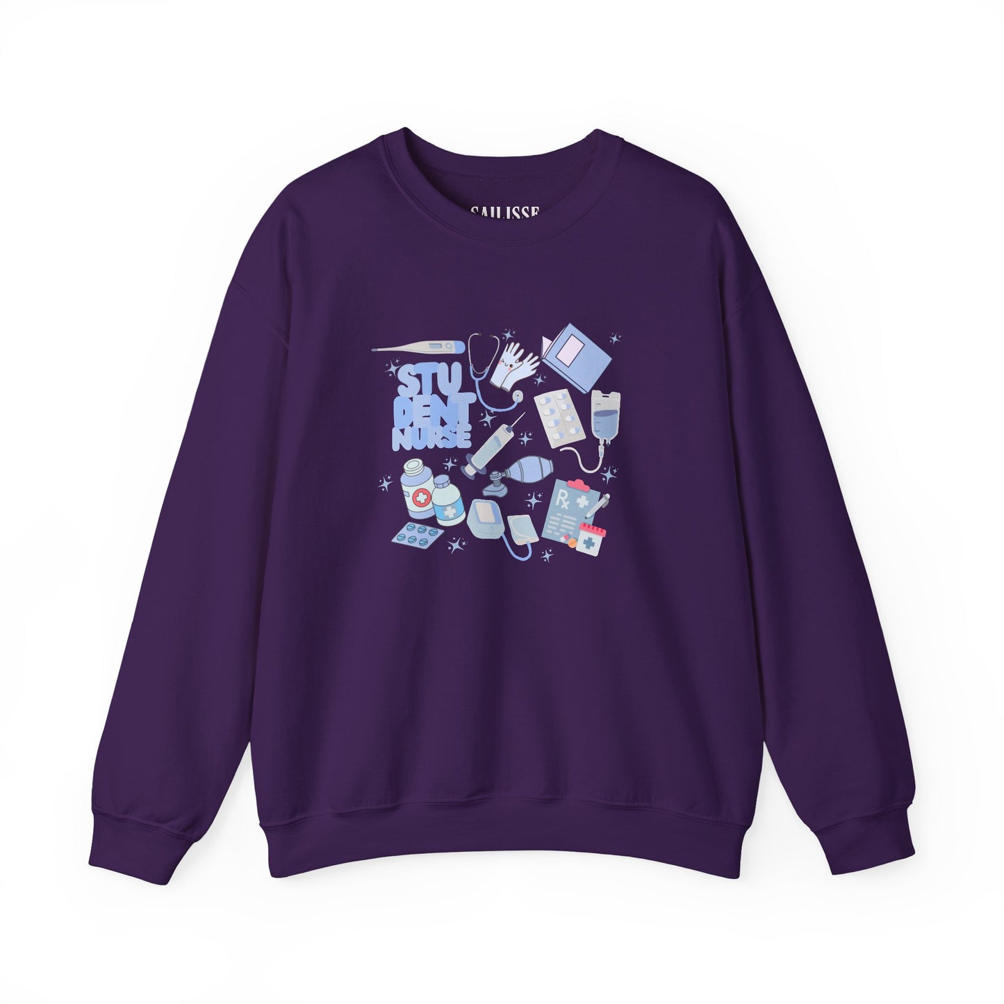 Student Nurse Doodle Design Crewneck