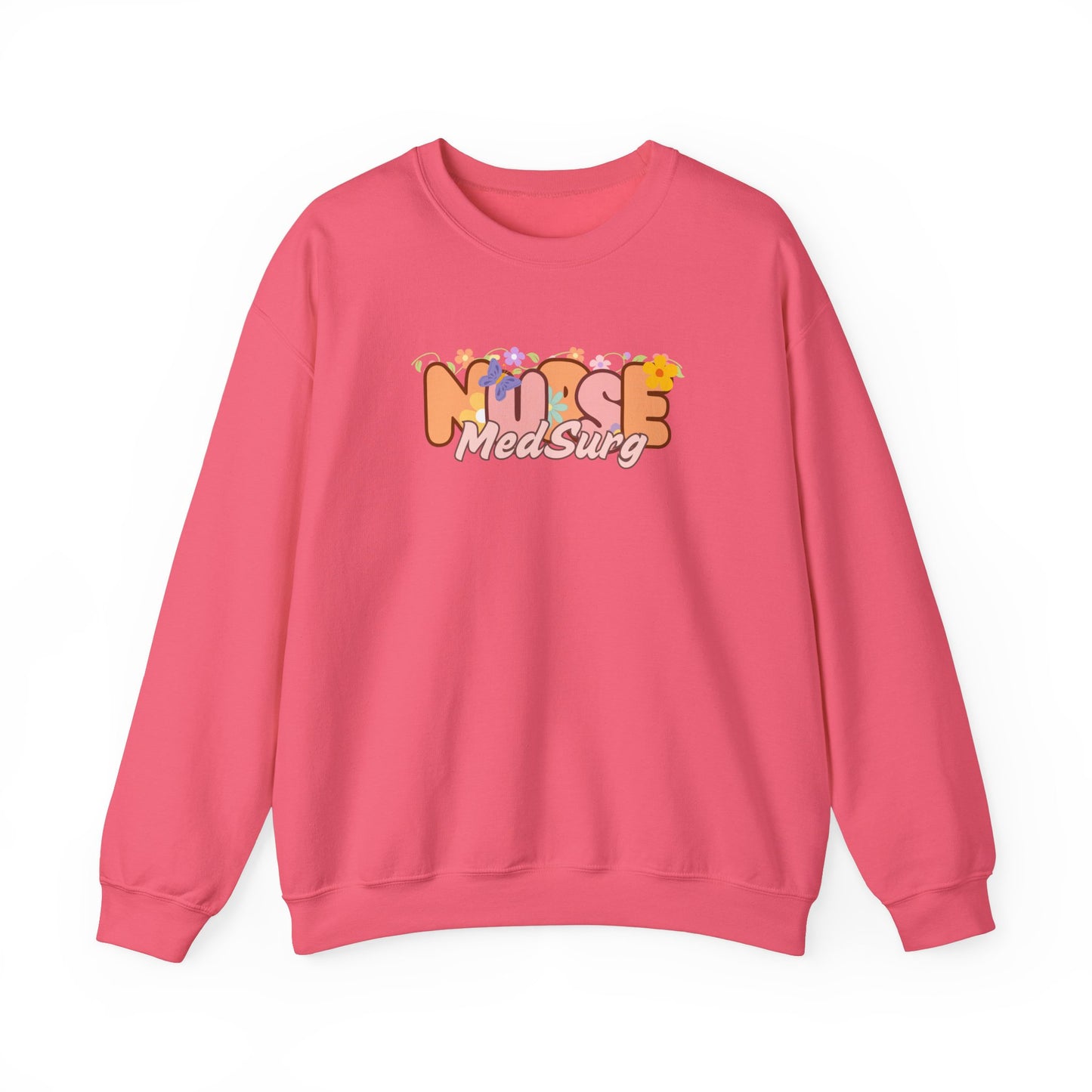 MedSurg Nurse Floral Design Crewneck
