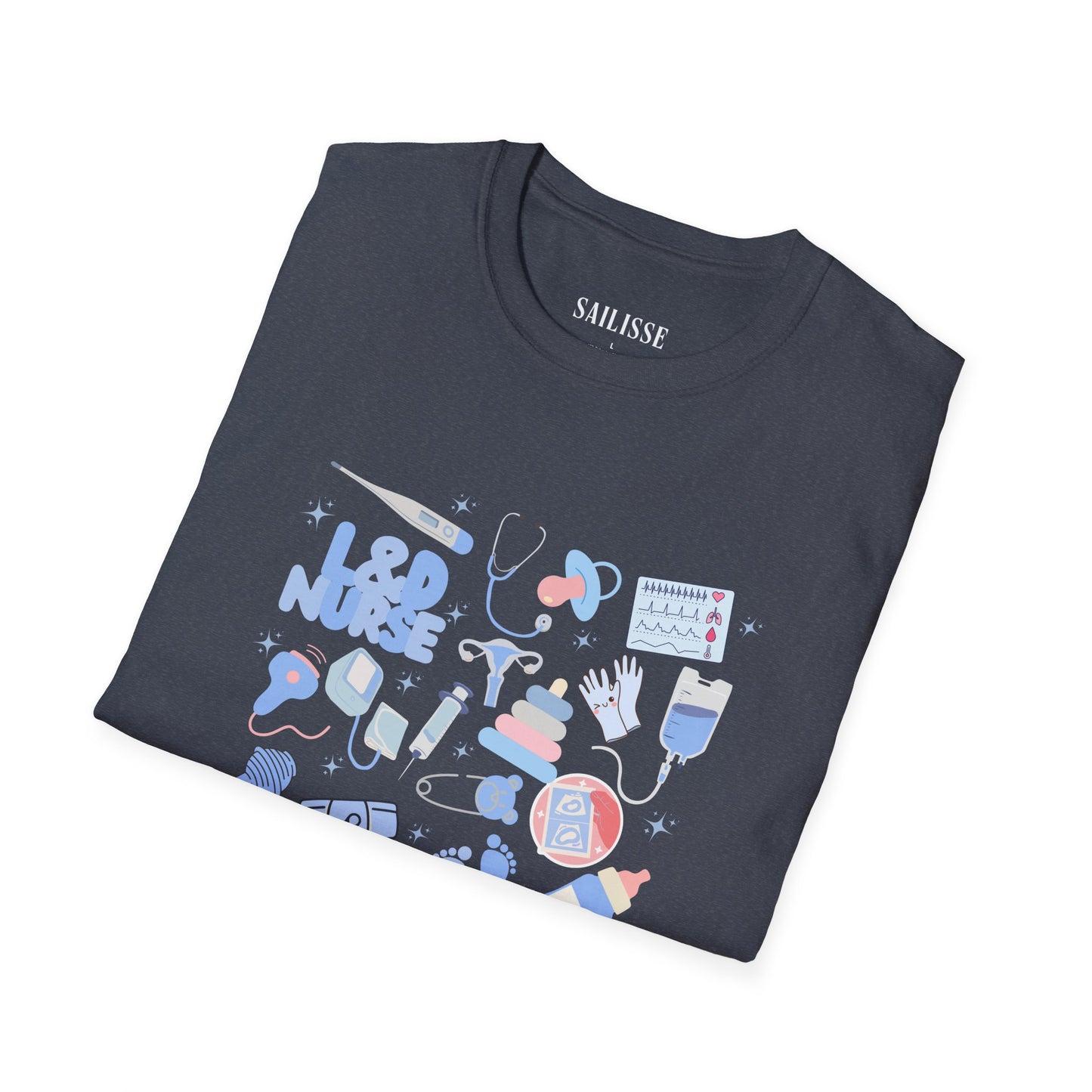 L&D Nurse Doodle Design Softstyle T-Shirt
