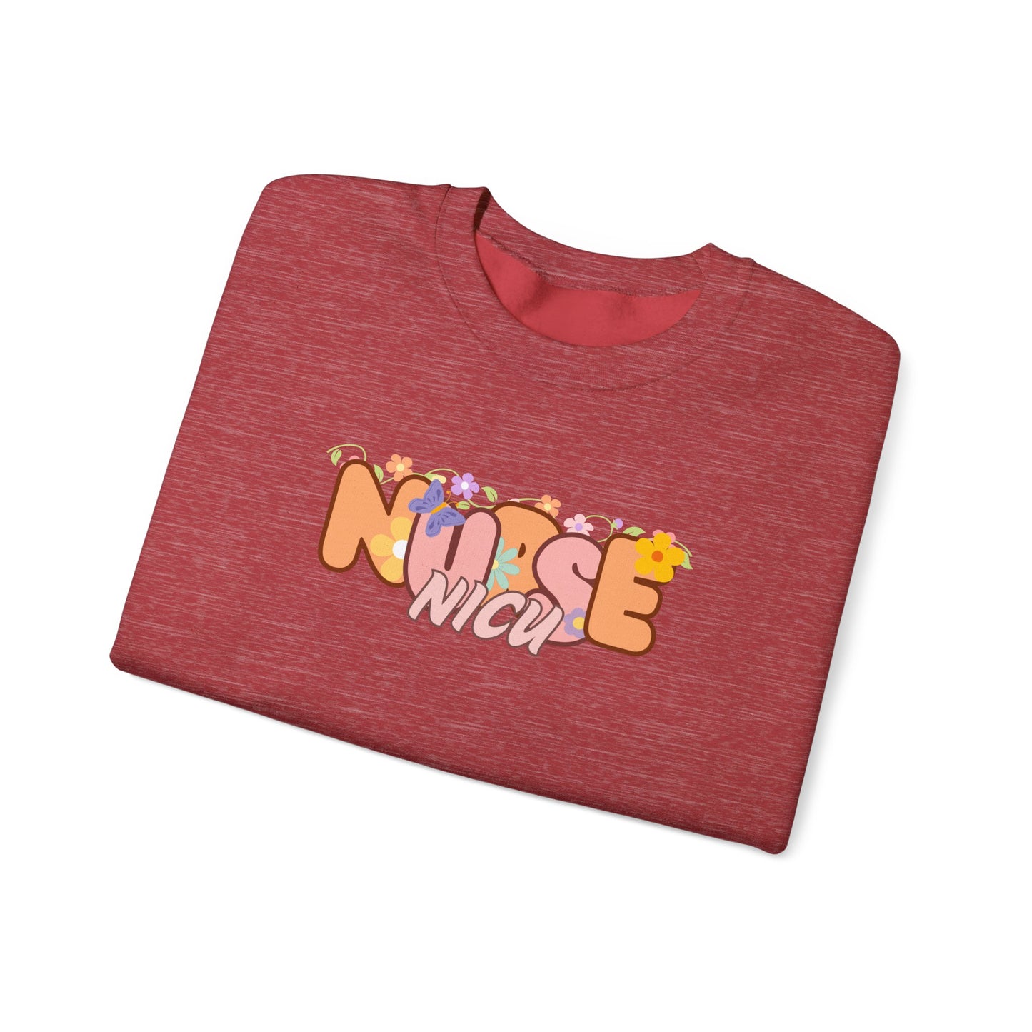 NICU Nurse Floral Design Crewneck