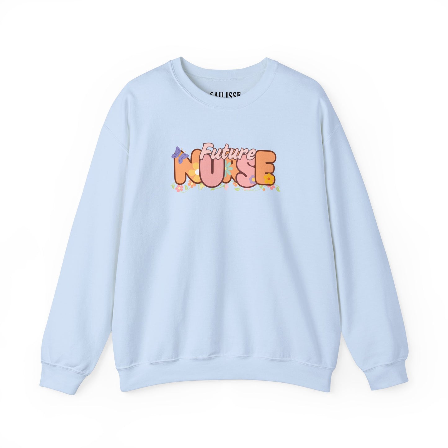 Future Nurse Floral Design Crewneck