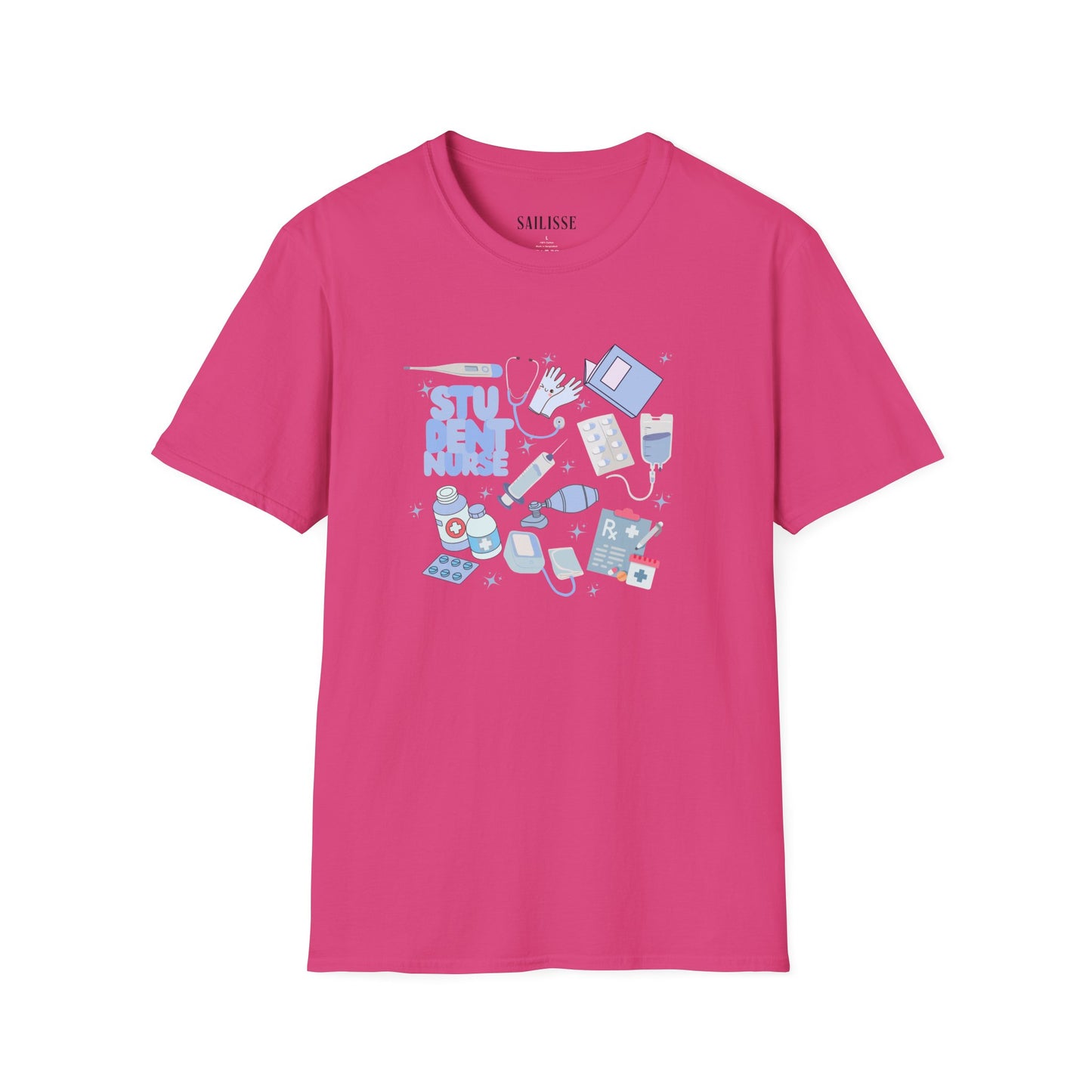 Student Nurse Doodle Design Softstyle T-Shirt