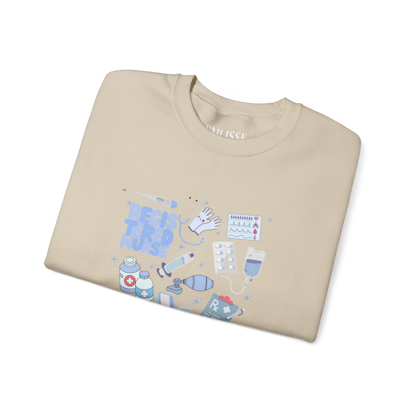 Registered Nurse Doodle Design Crewneck
