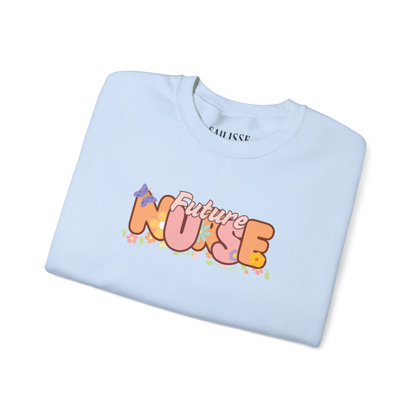 Future Nurse Floral Design Crewneck