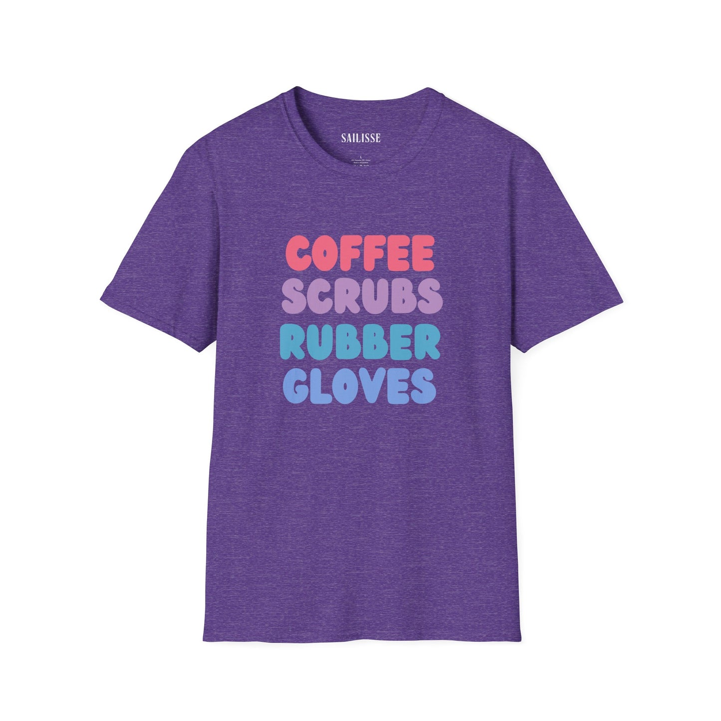 Coffee Scrubs Rubber Gloves  Softstyle T-Shirt