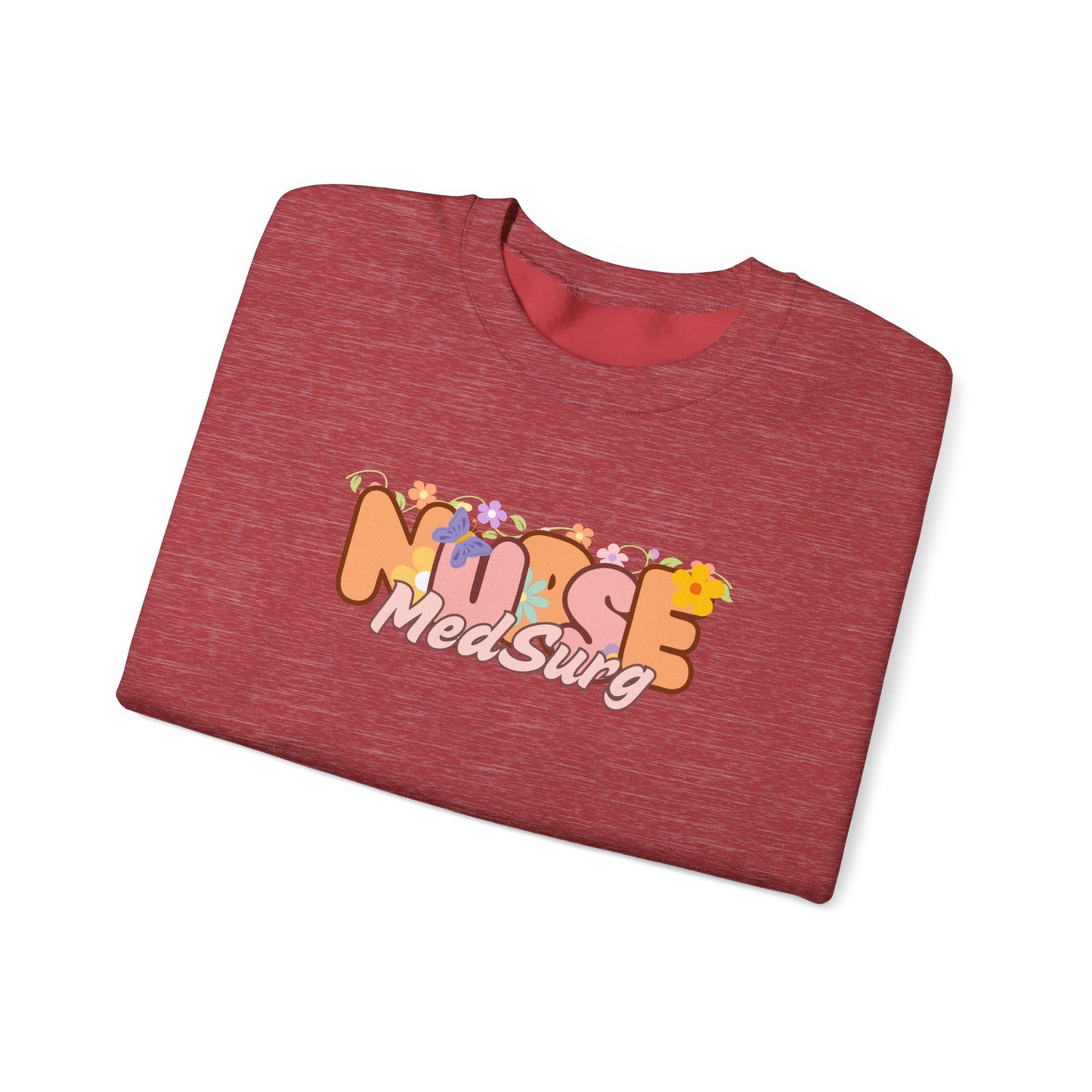 MedSurg Nurse Floral Design Crewneck