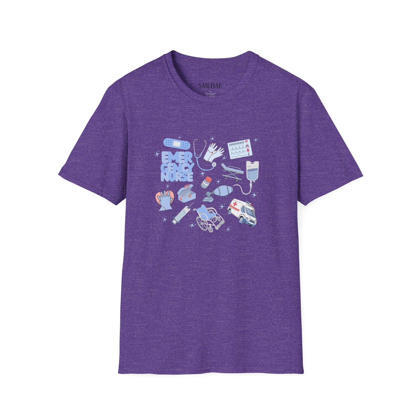 Emergency Nurse Doodle Design Softstyle T-Shirt