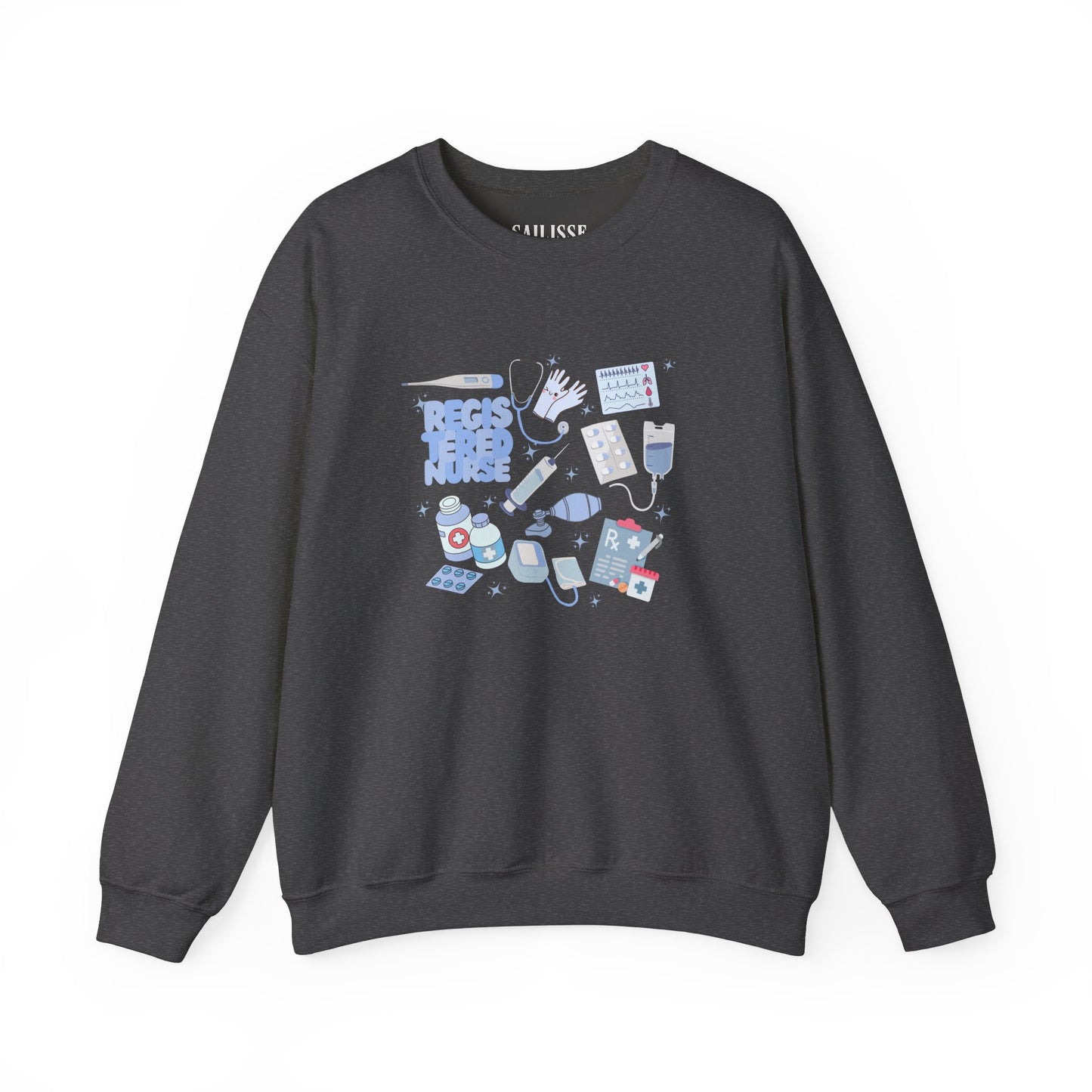 Registered Nurse Doodle Design Crewneck