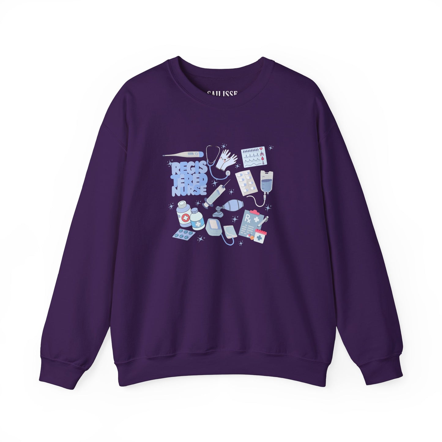 Registered Nurse Doodle Design Crewneck