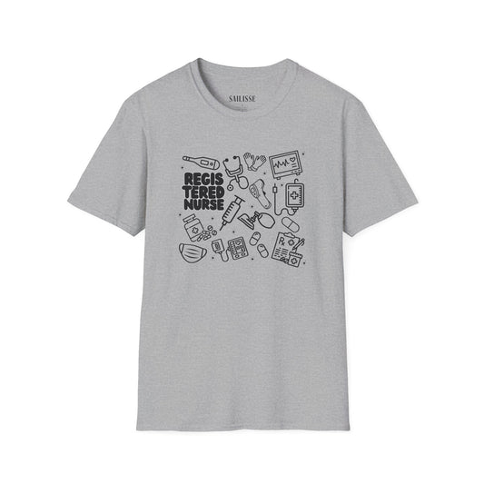 Registered Nurse Black Outline T-Shirt